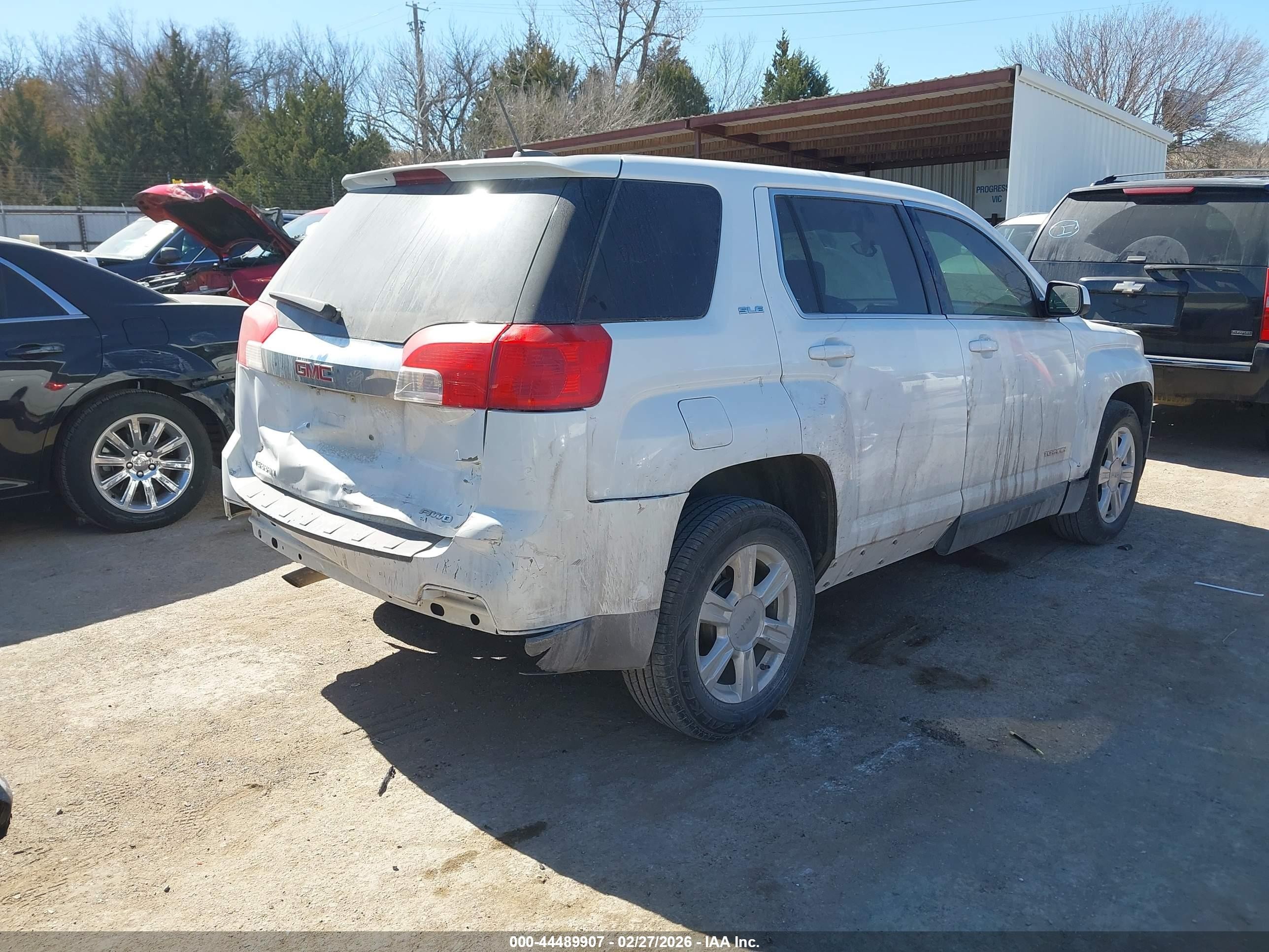 2015 Gmc Terrain Sle-1 White vin: 2GKFLVEK6F6343232