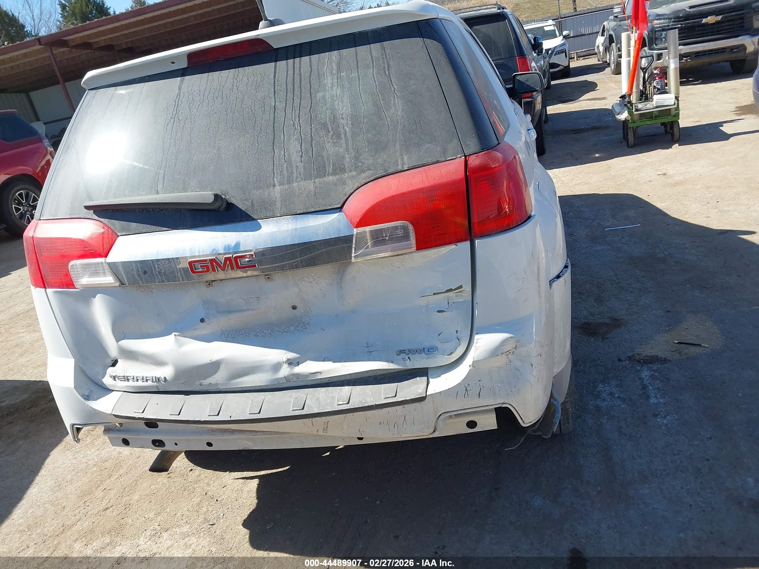 2015 Gmc Terrain Sle-1 White vin: 2GKFLVEK6F6343232