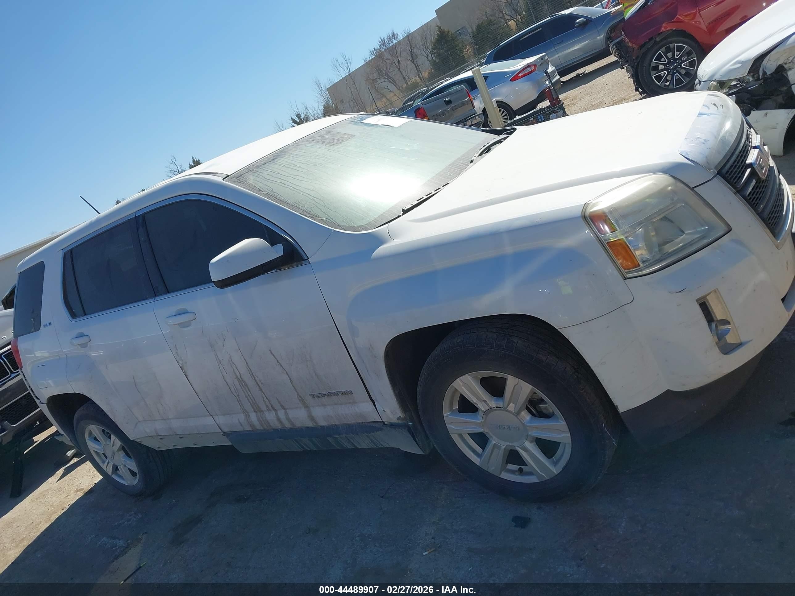 2015 Gmc Terrain Sle-1 White vin: 2GKFLVEK6F6343232