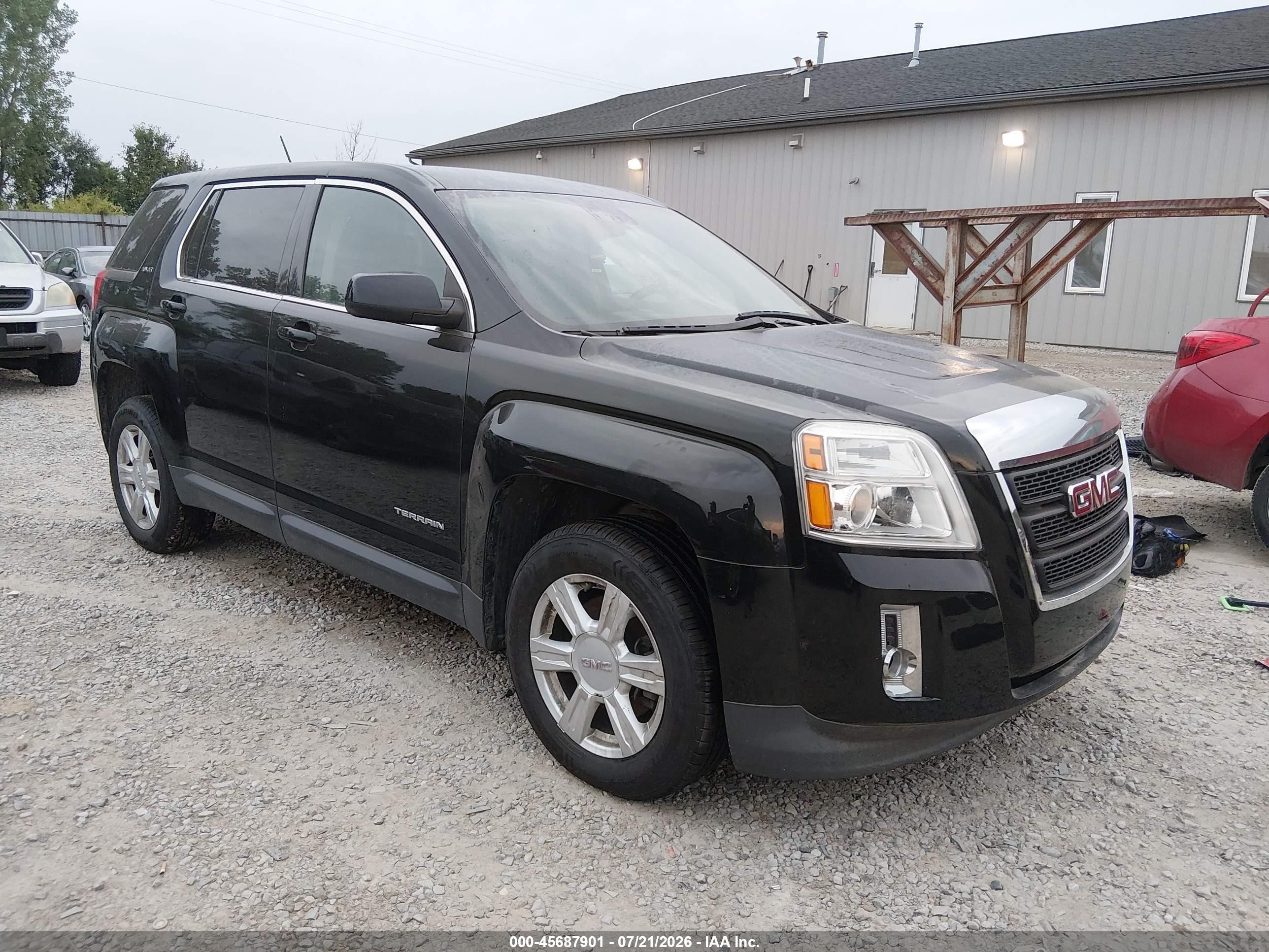 2015 Gmc Terrain Sle-1 Black vin: 2GKFLVEK6F6417765