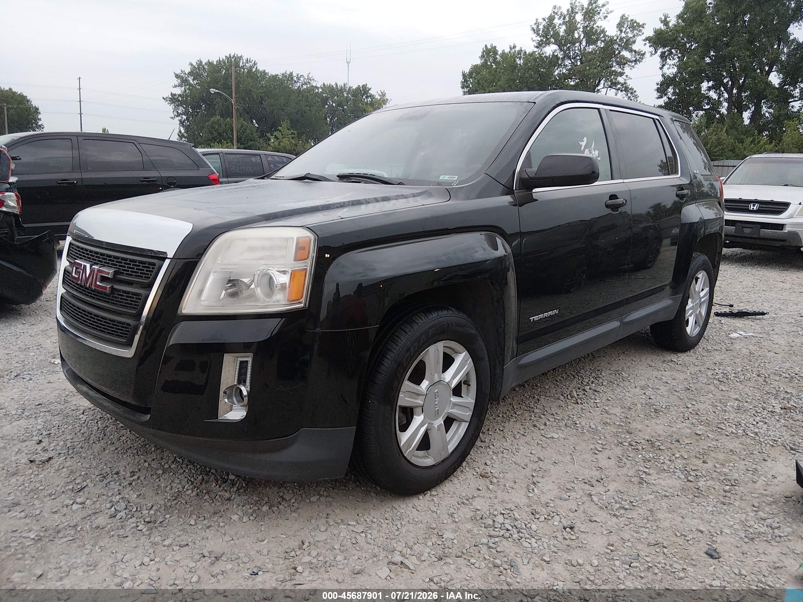2015 Gmc Terrain Sle-1 Black vin: 2GKFLVEK6F6417765