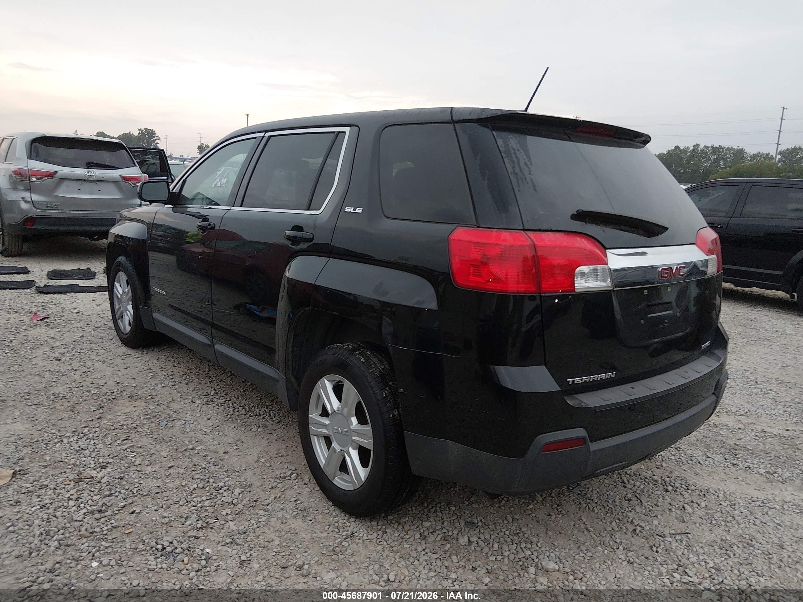 2015 Gmc Terrain Sle-1 Black vin: 2GKFLVEK6F6417765
