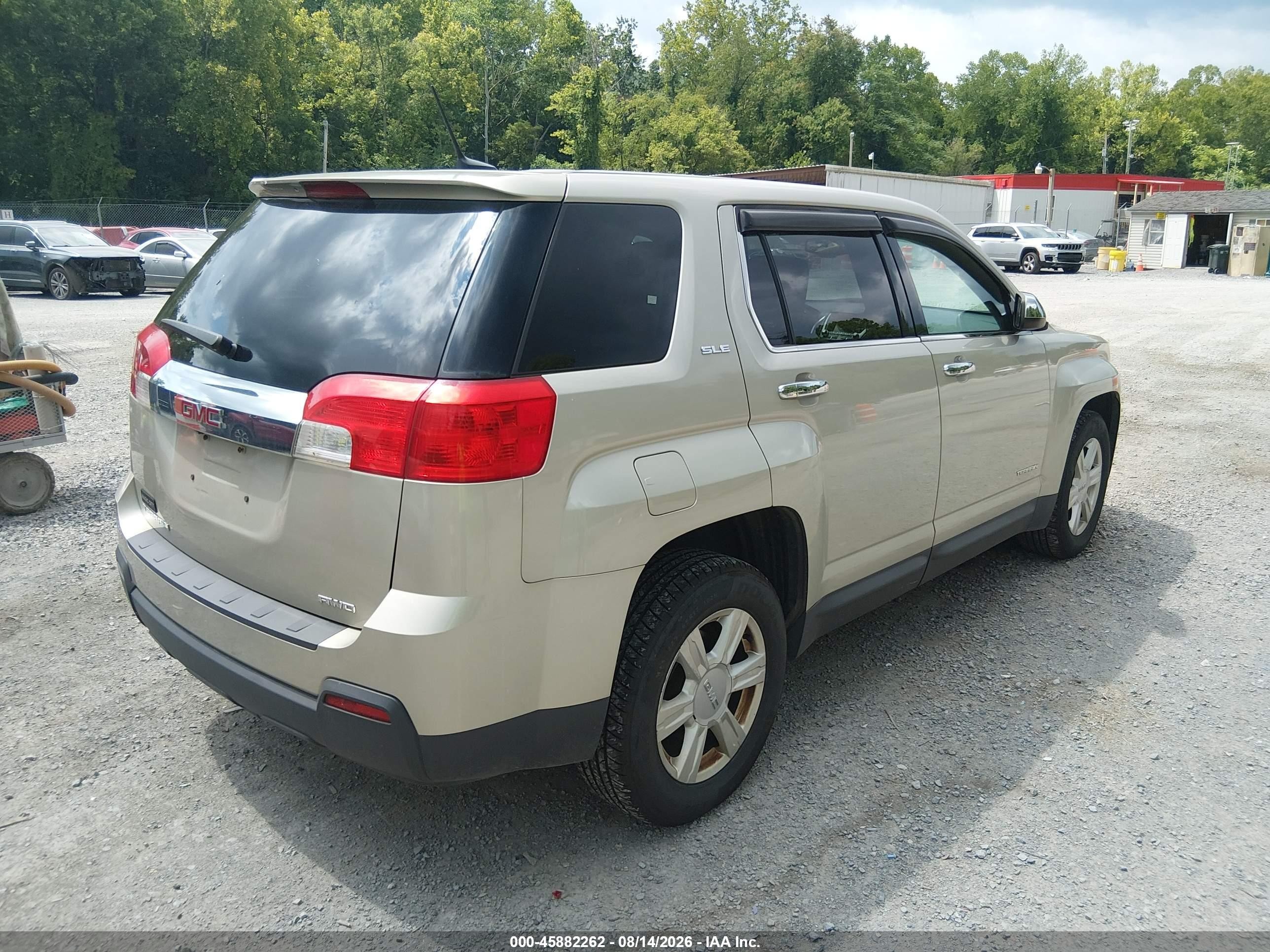 2014 Gmc Terrain Sle-1 Золотой vin: 2GKFLVEK7E6275389
