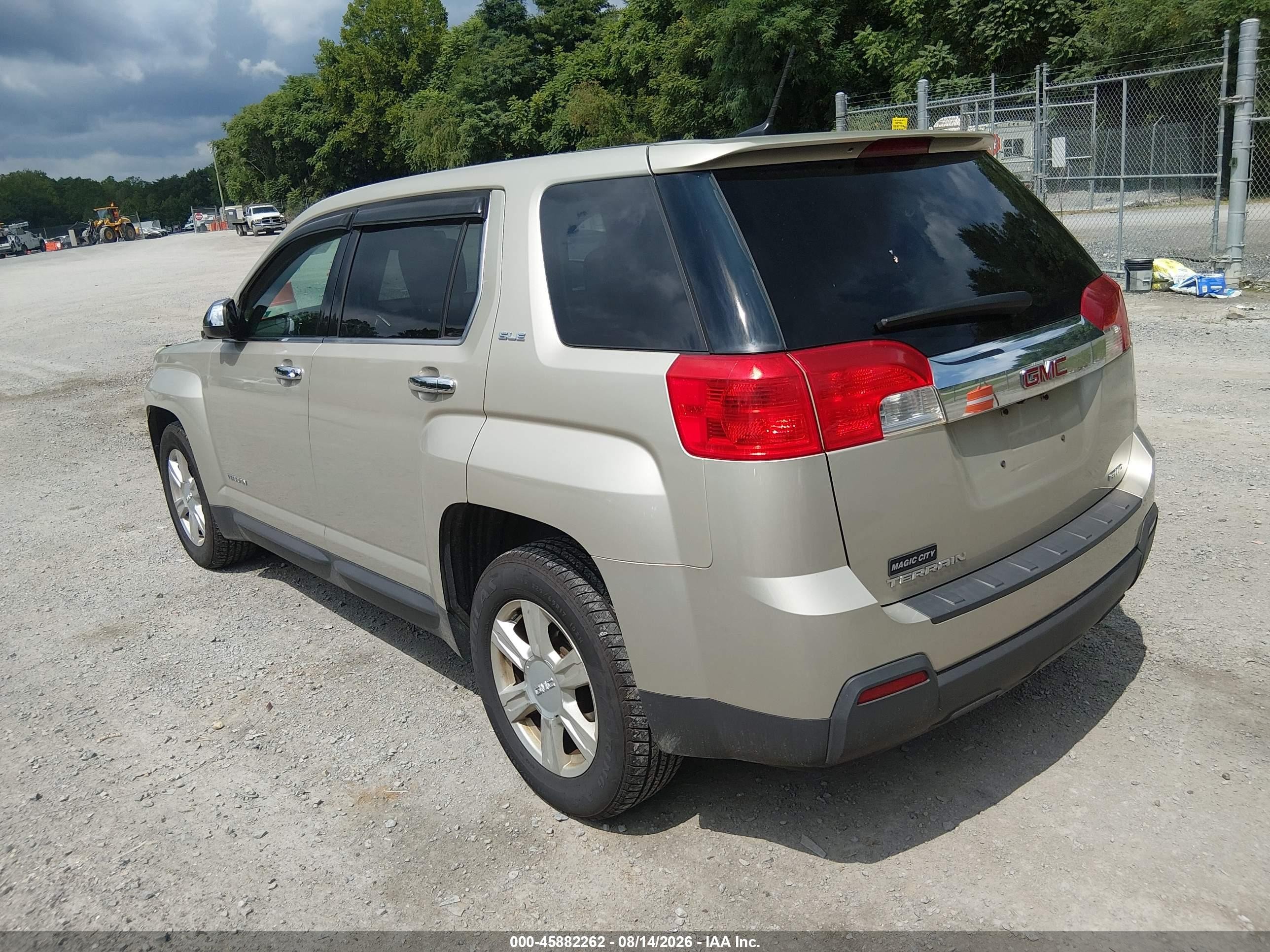 2014 Gmc Terrain Sle-1 Золотой vin: 2GKFLVEK7E6275389