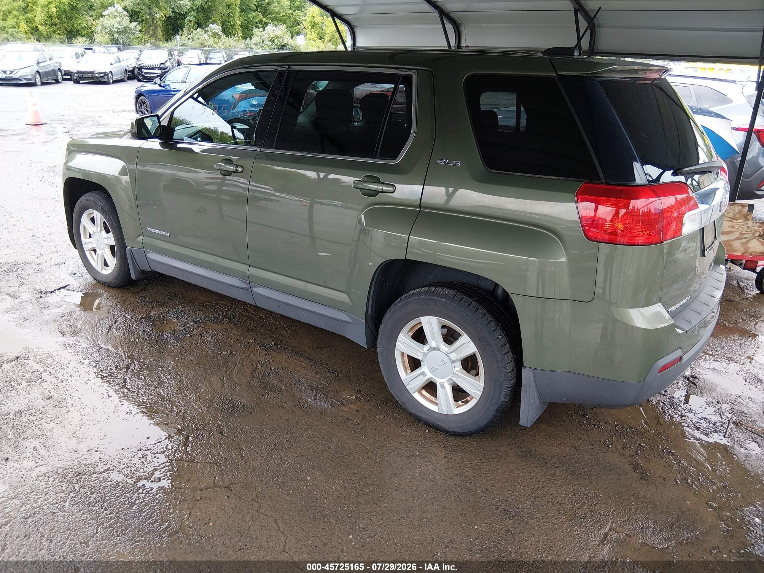 2015 Gmc Terrain Sle-1 Зеленый vin: 2GKFLVEK7F6214030