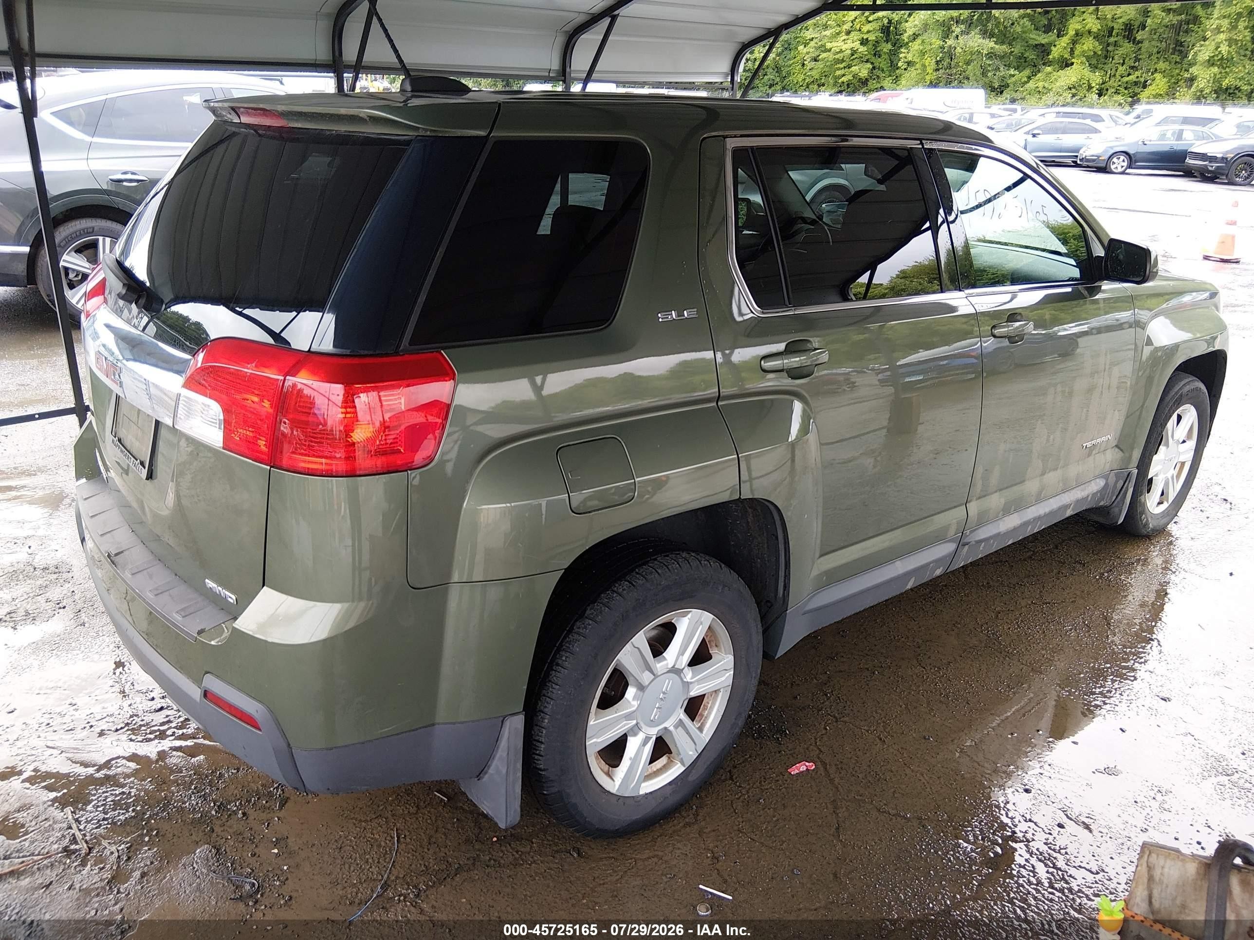 2015 Gmc Terrain Sle-1 Зеленый vin: 2GKFLVEK7F6214030