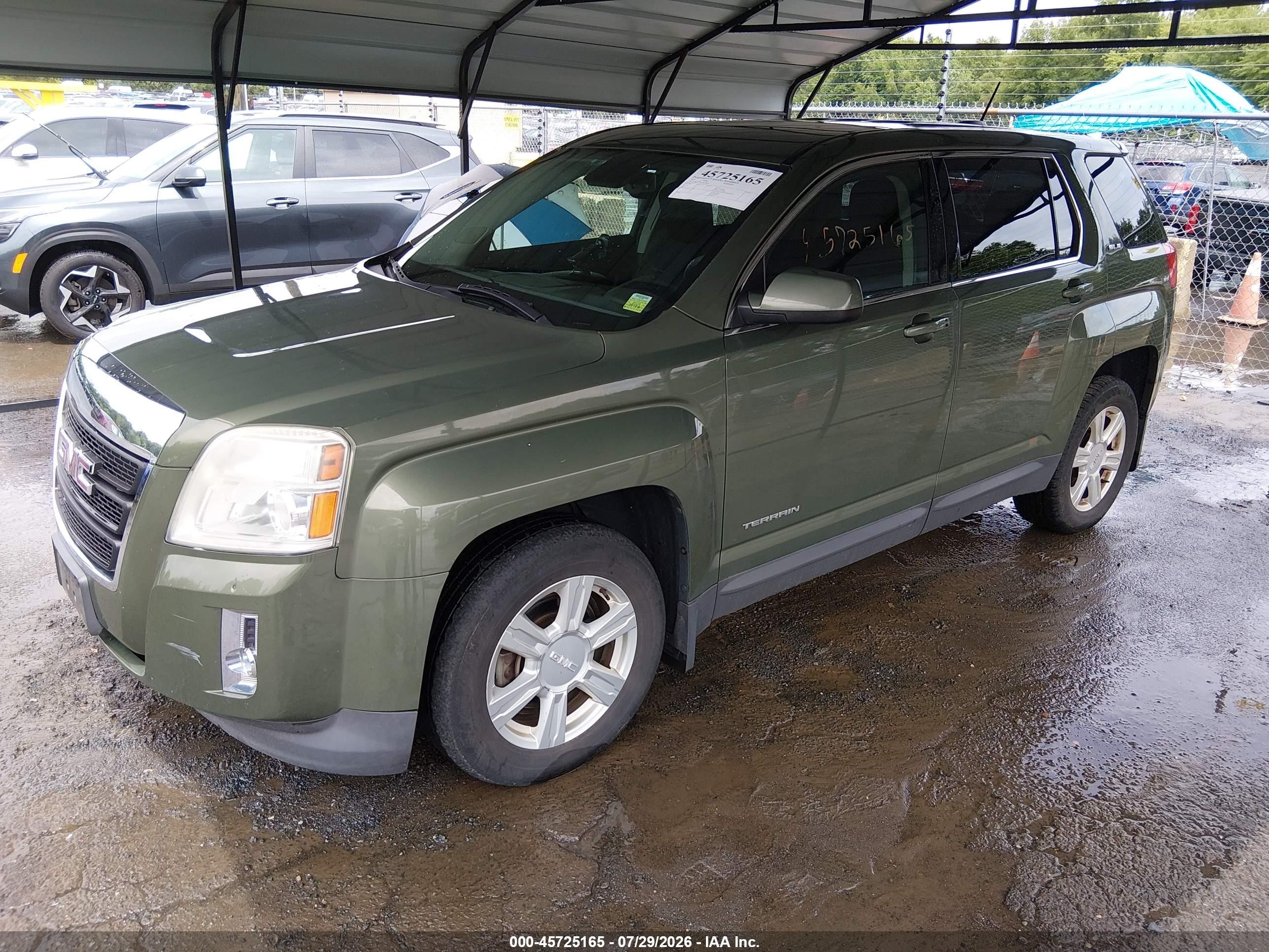 2015 Gmc Terrain Sle-1 Зеленый vin: 2GKFLVEK7F6214030