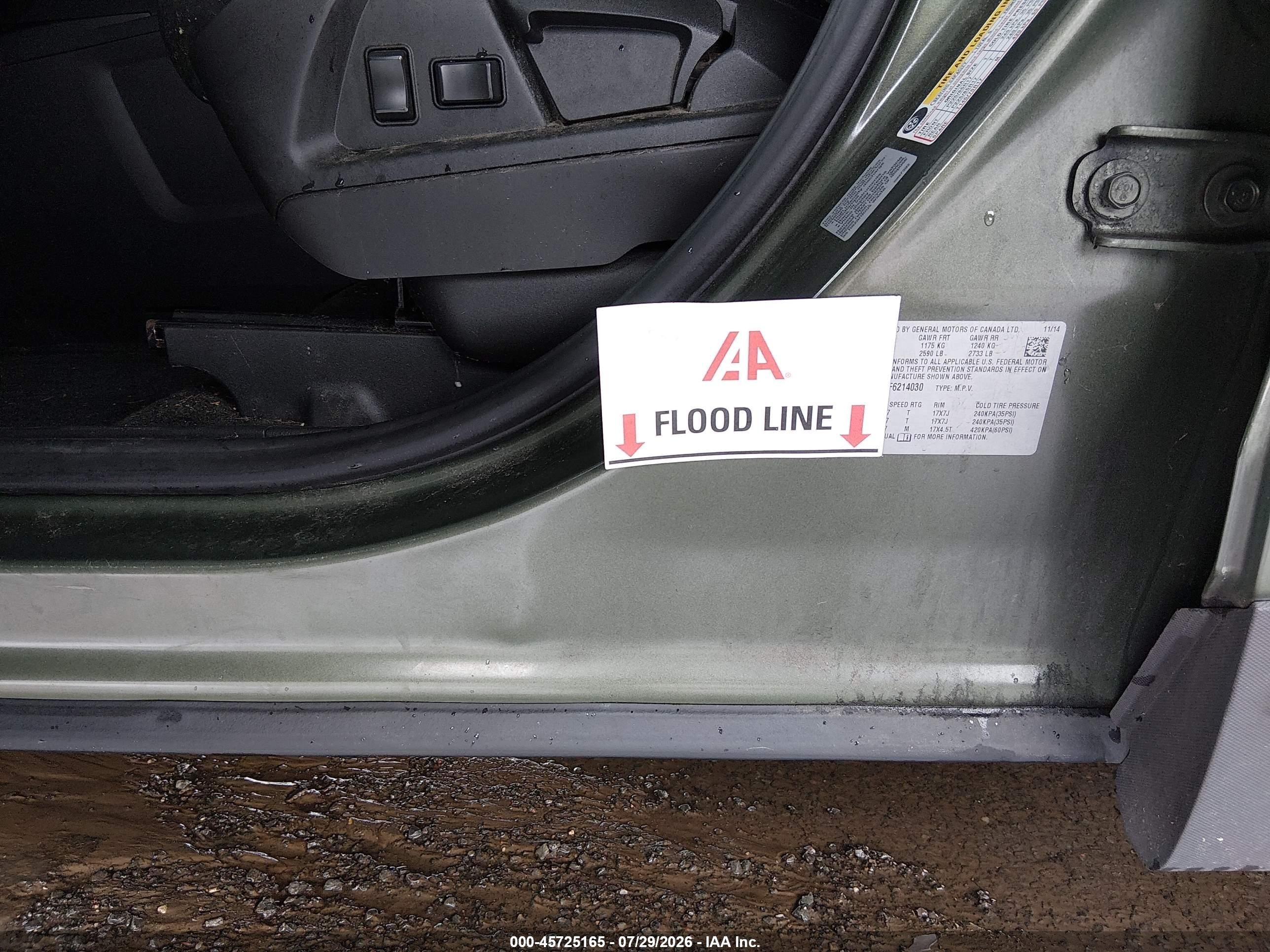 2015 Gmc Terrain Sle-1 Зеленый vin: 2GKFLVEK7F6214030