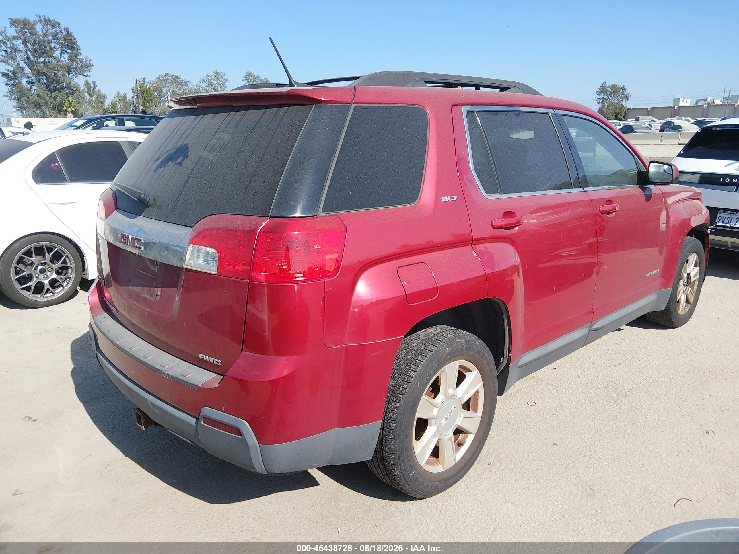 2013 Gmc Terrain Slt-1 Красный vin: 2GKFLVEK8D6176594