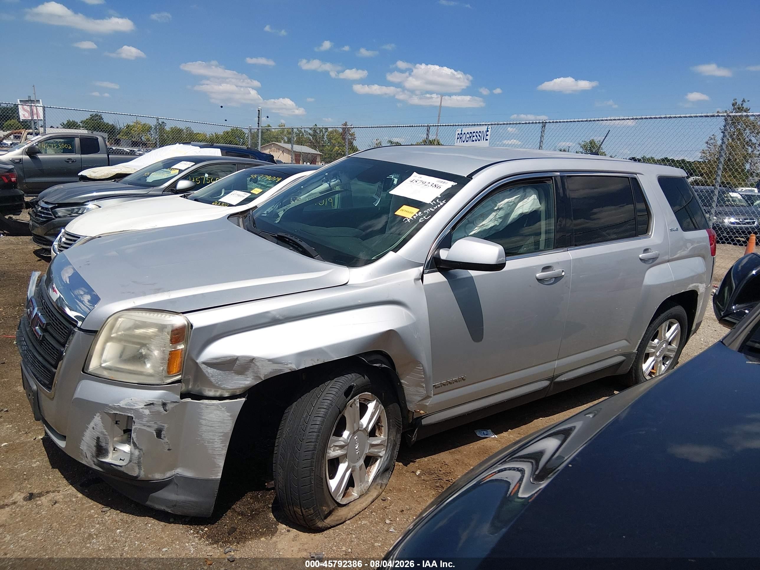 2014 Gmc Terrain Sle-1 Silver vin: 2GKFLVEK8E6277409