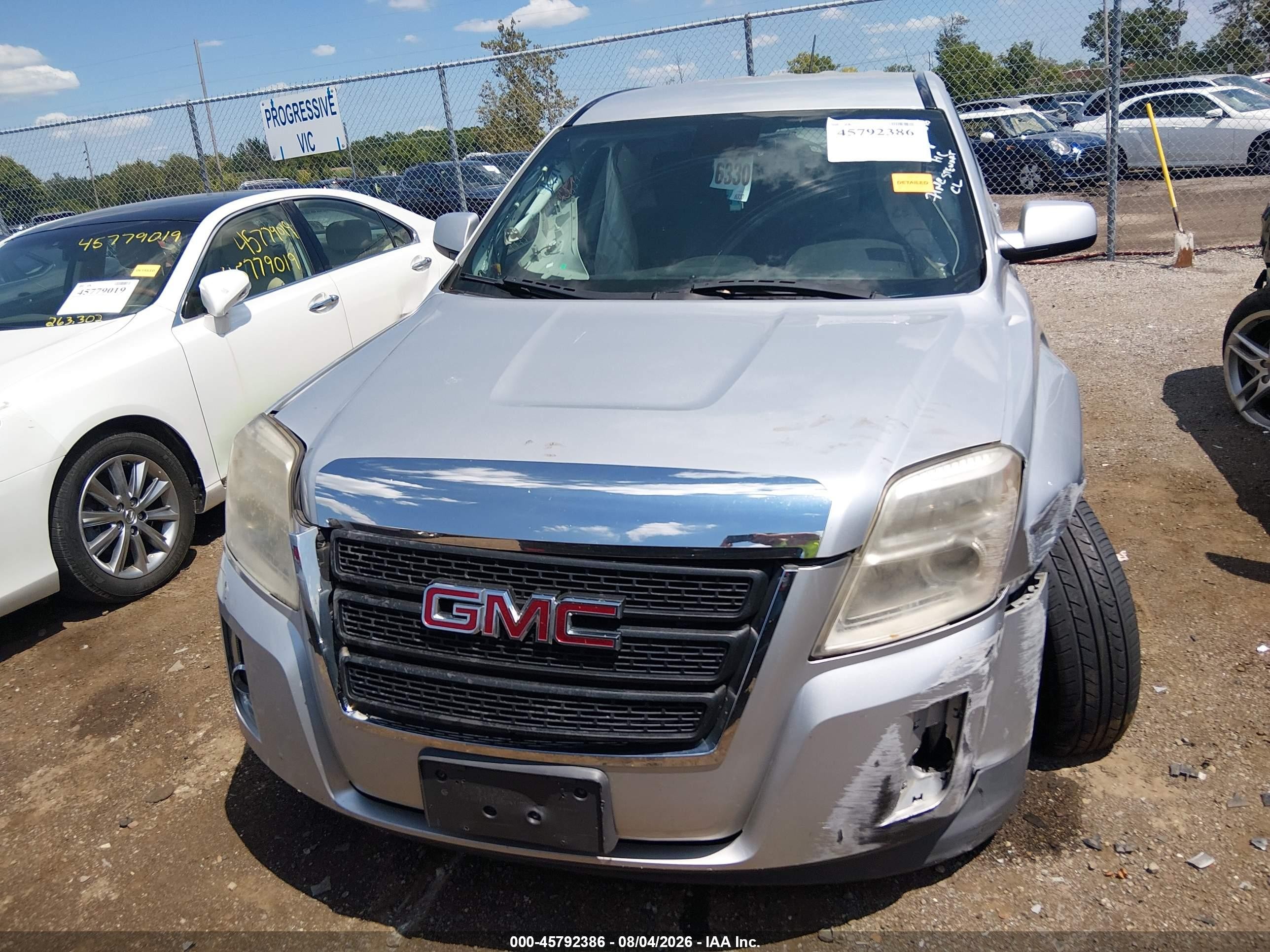 2014 Gmc Terrain Sle-1 Silver vin: 2GKFLVEK8E6277409
