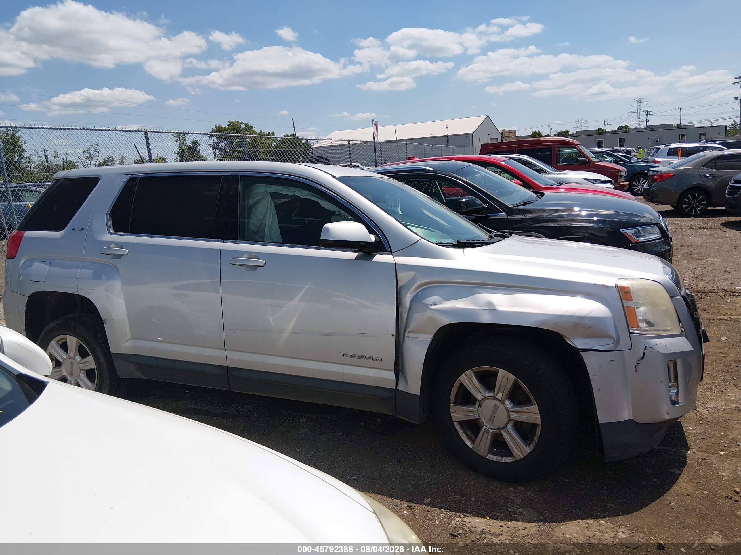 2014 Gmc Terrain Sle-1 Silver vin: 2GKFLVEK8E6277409