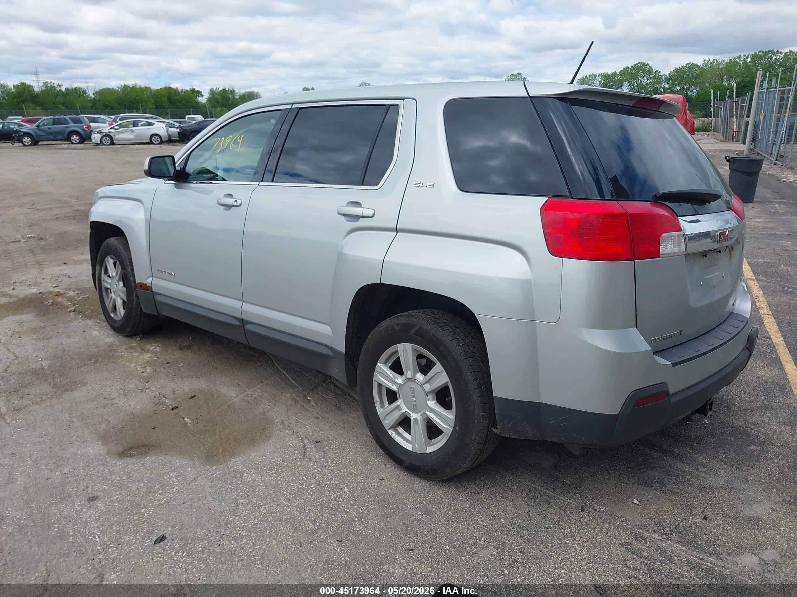 2015 Gmc Terrain Sle-1 Gray vin: 2GKFLVEK8F6335598