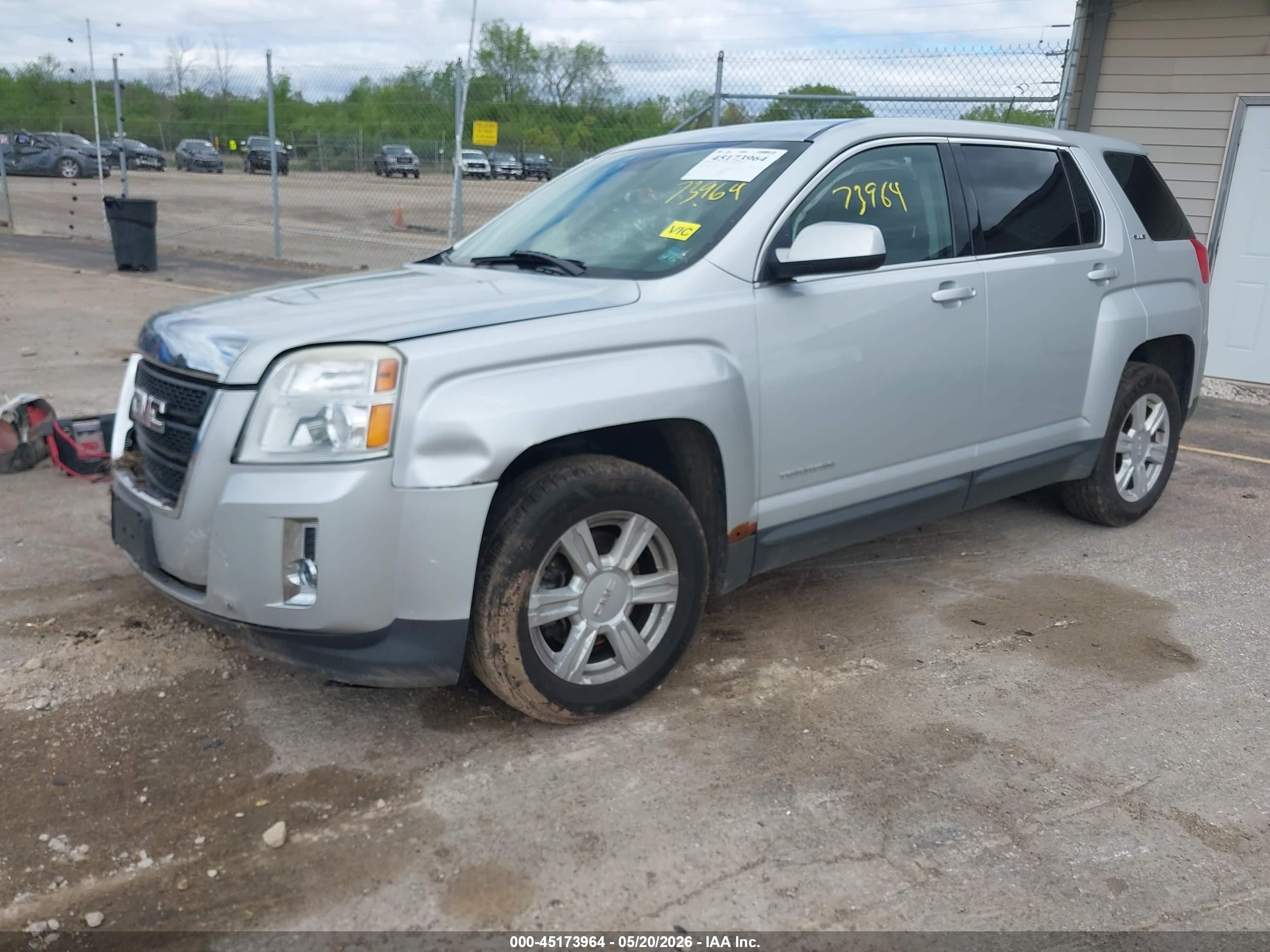 2015 Gmc Terrain Sle-1 Gray vin: 2GKFLVEK8F6335598