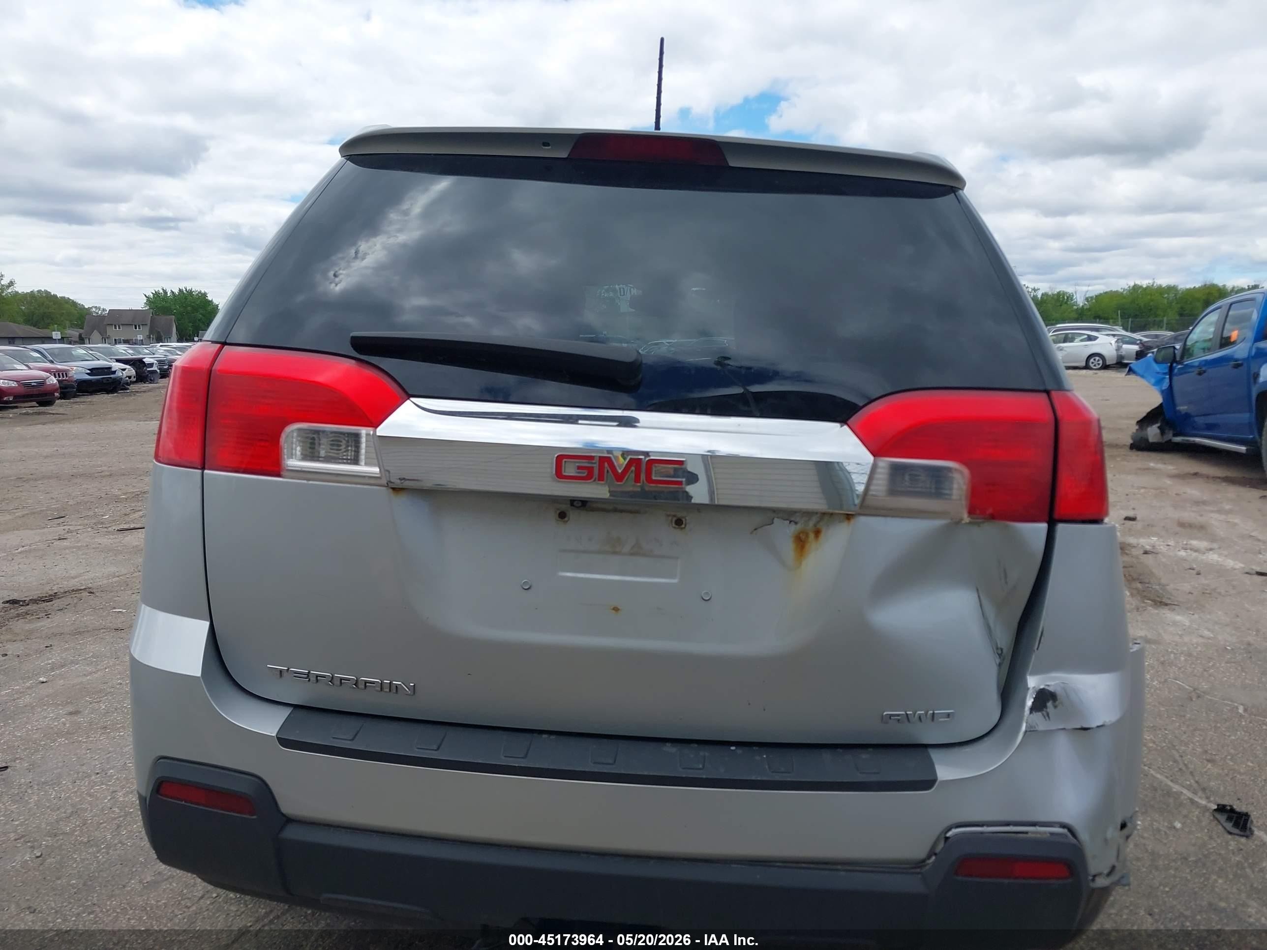 2015 Gmc Terrain Sle-1 Gray vin: 2GKFLVEK8F6335598