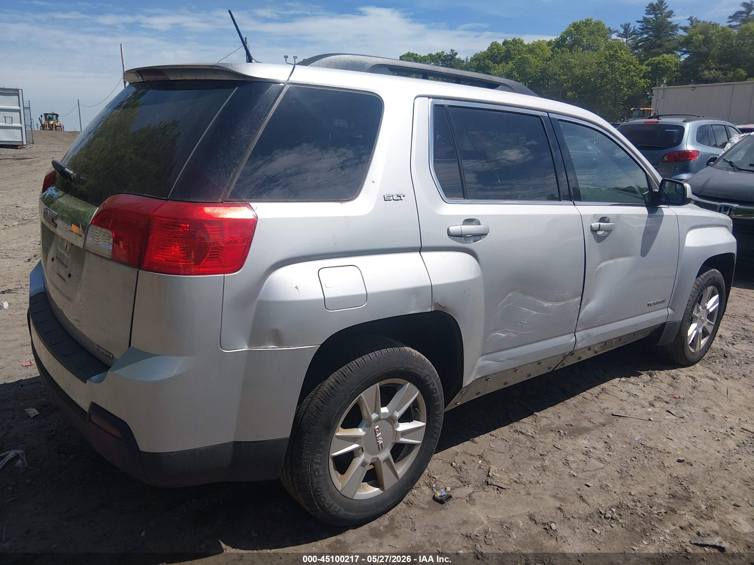 2013 Gmc Terrain Slt-1 Silver vin: 2GKFLVEK9D6264148