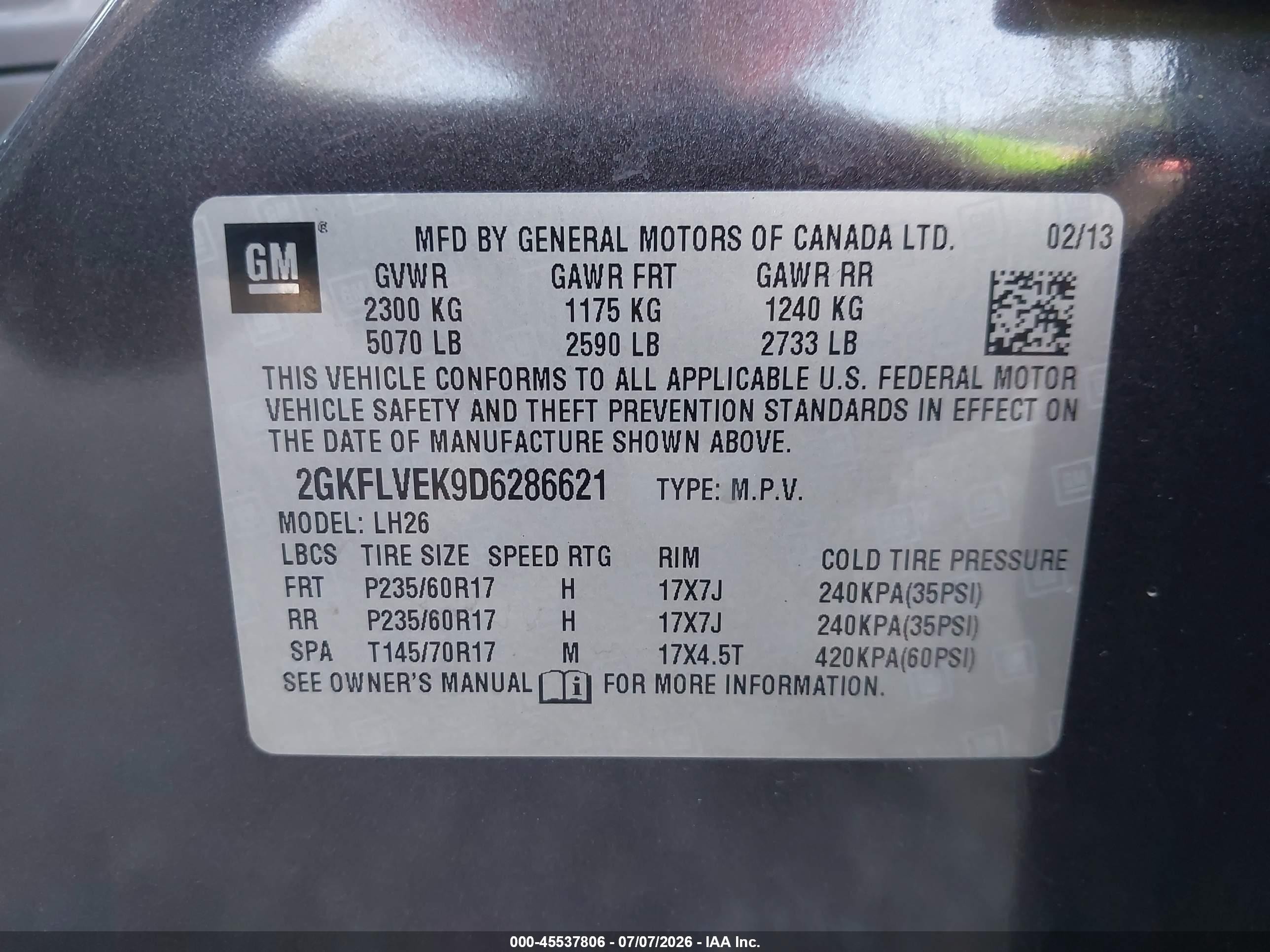 2013 Gmc Terrain Slt-1 Gray vin: 2GKFLVEK9D6286621