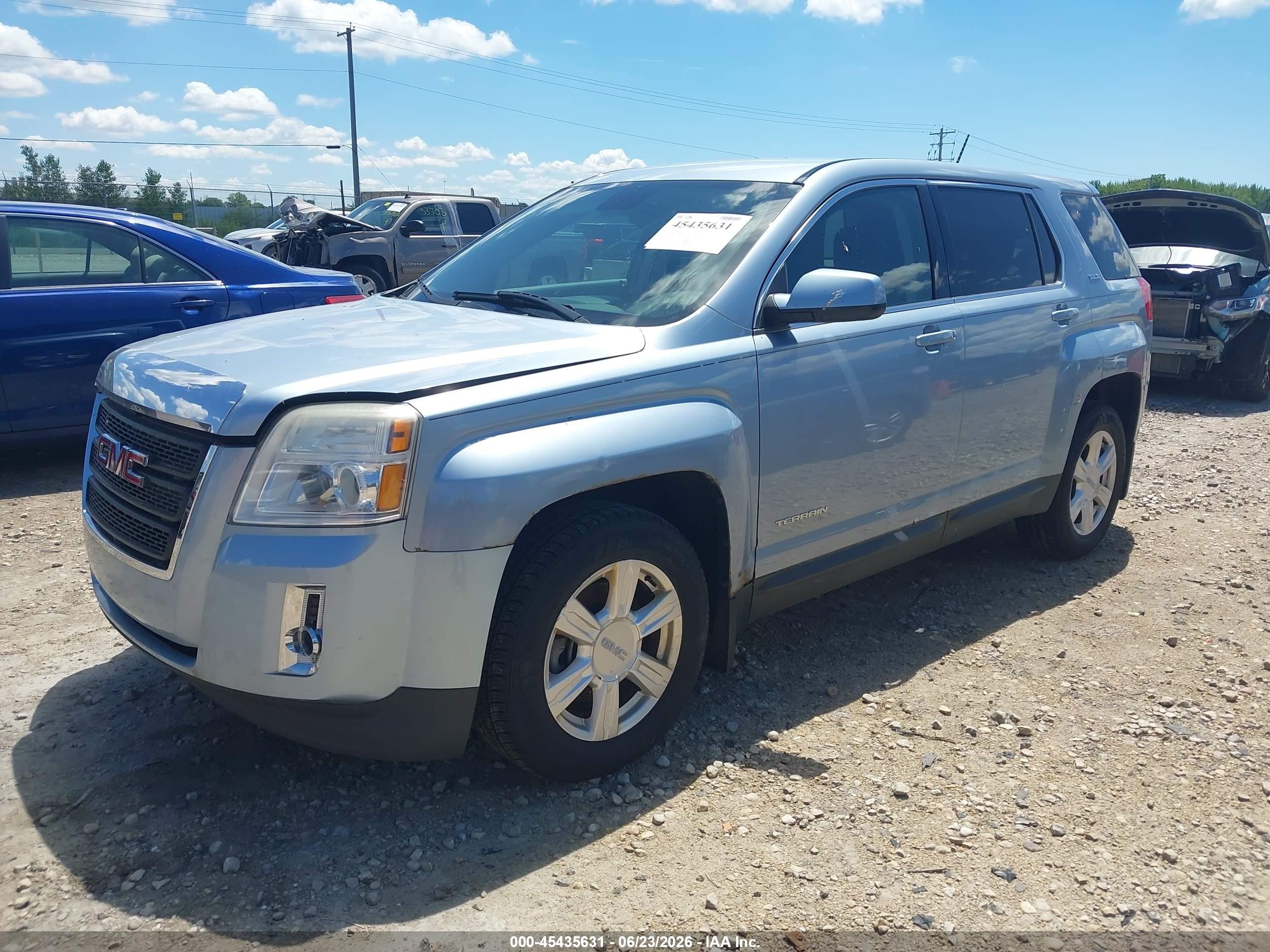 2015 Gmc Terrain Sle-1 Light Blue vin: 2GKFLVEK9F6195898