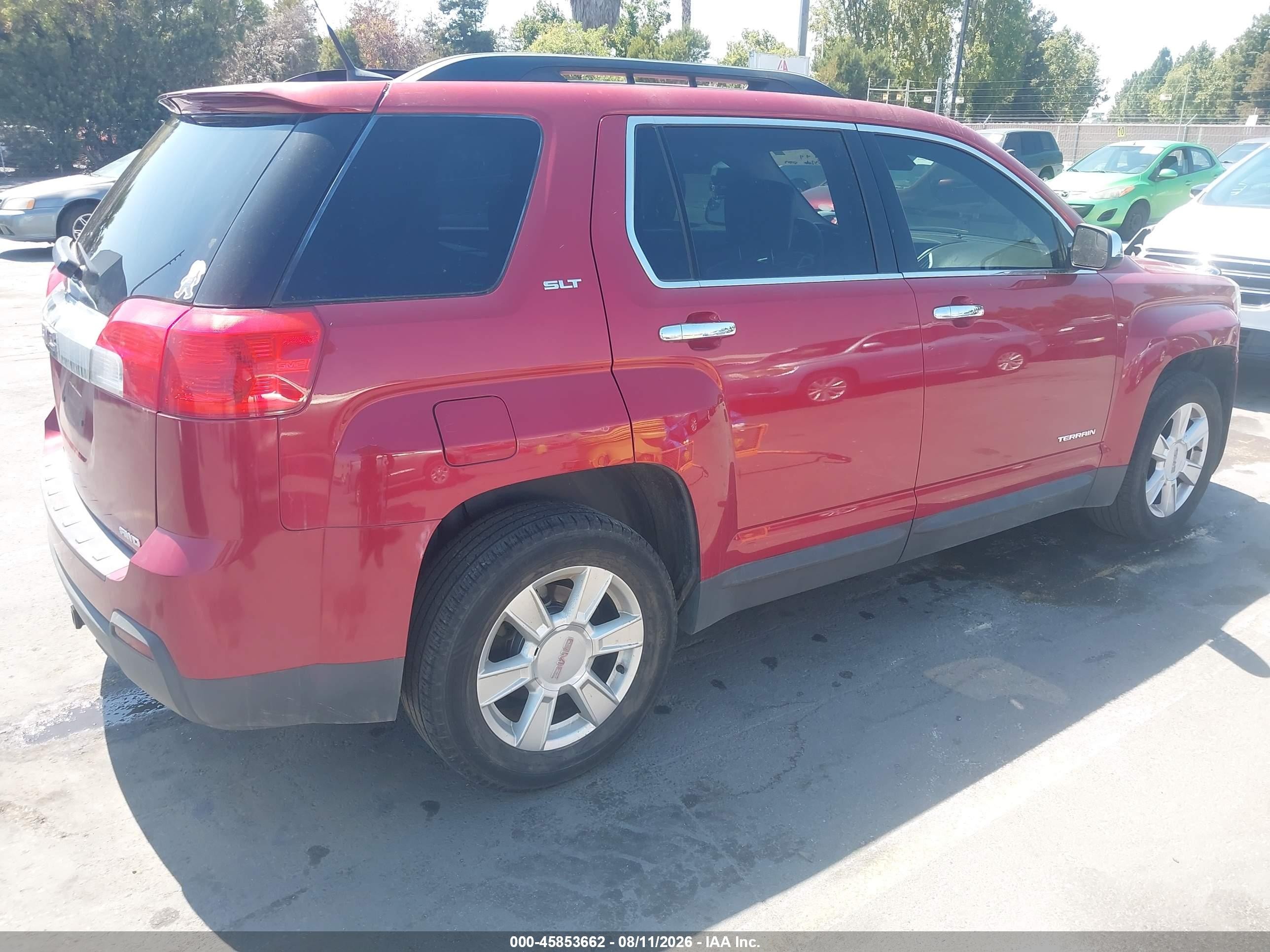 2013 Gmc Terrain Slt-1 Красный vin: 2GKFLVEKXD6137599