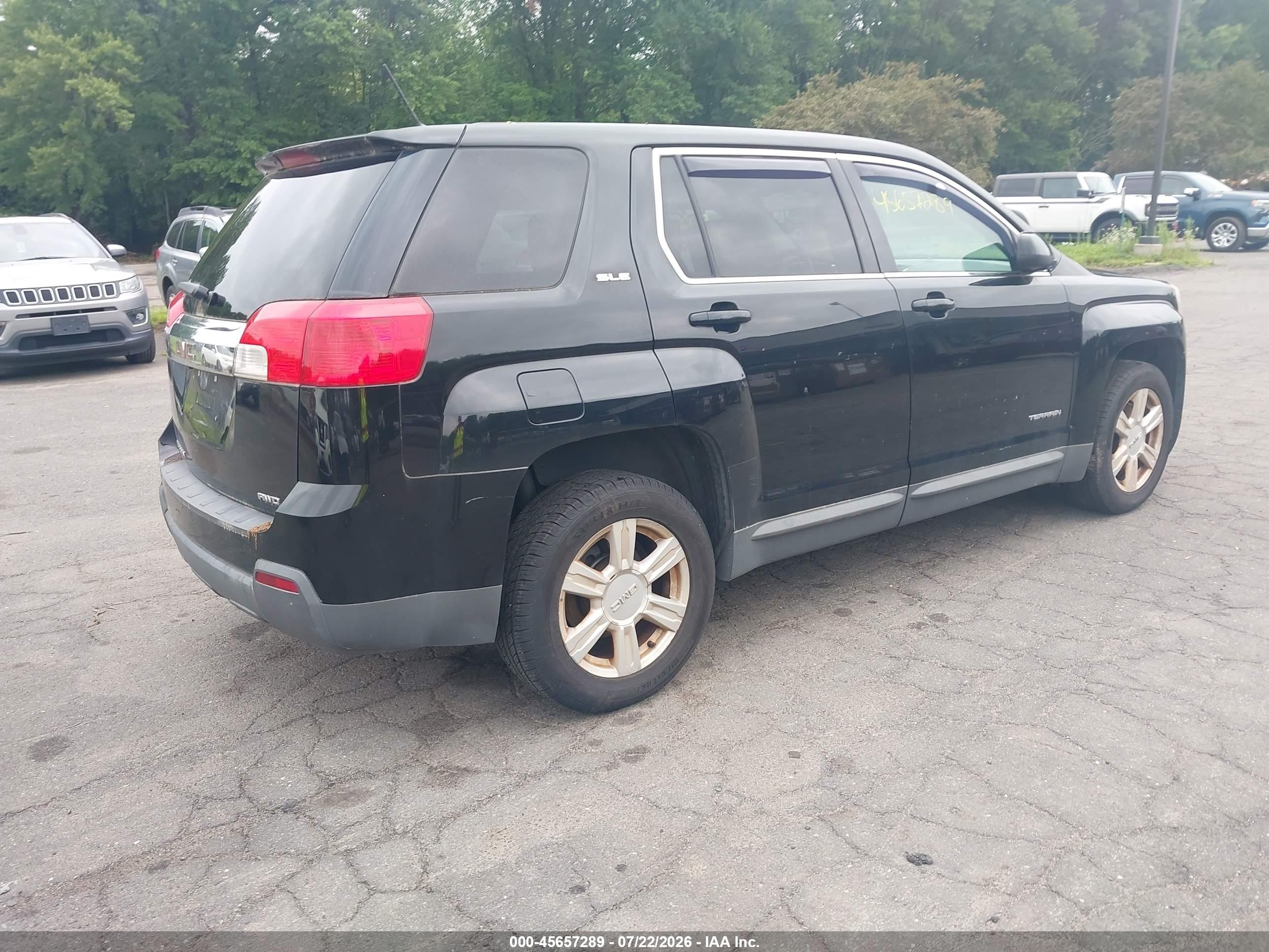 2014 Gmc Terrain Sle-1 Black vin: 2GKFLVEKXE6185959