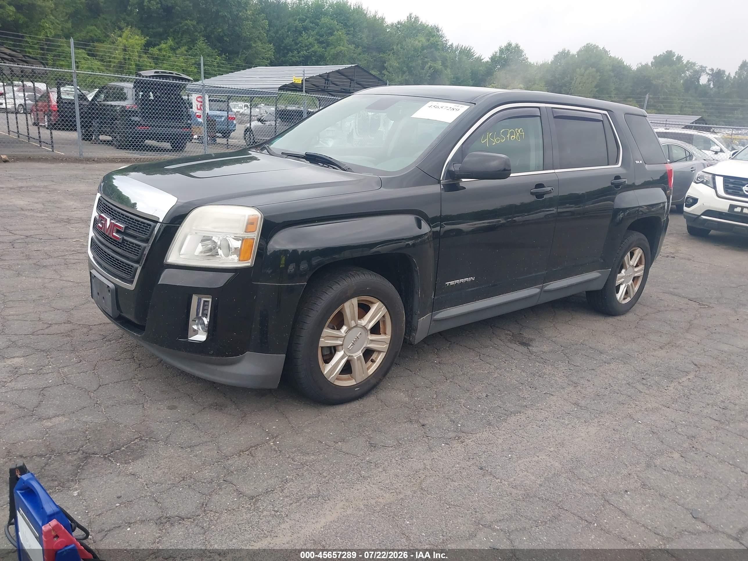 2014 Gmc Terrain Sle-1 Black vin: 2GKFLVEKXE6185959