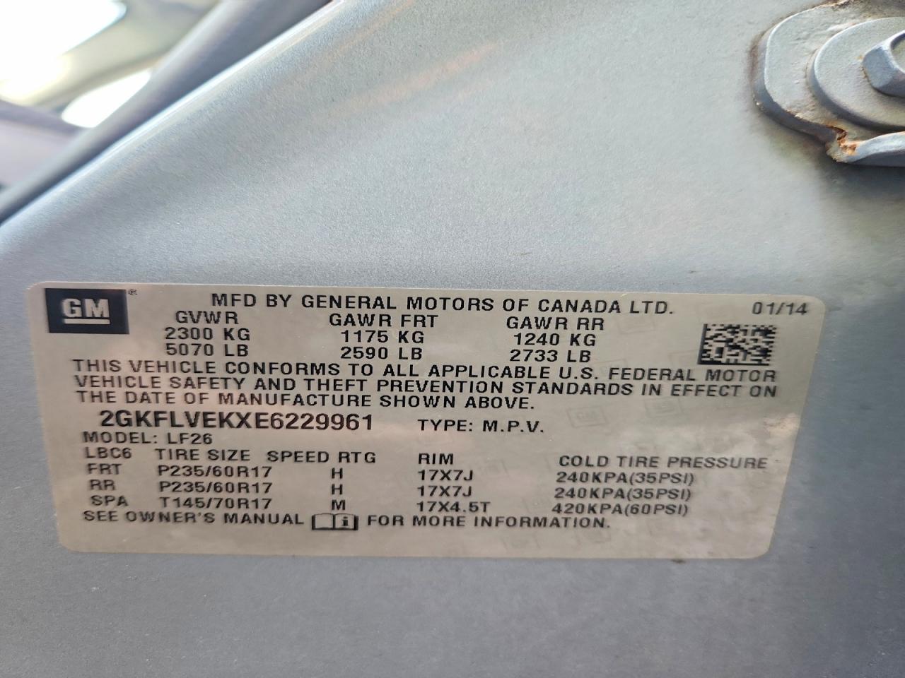 2014 Gmc Terrain Sle Синий vin: 2GKFLVEKXE6229961