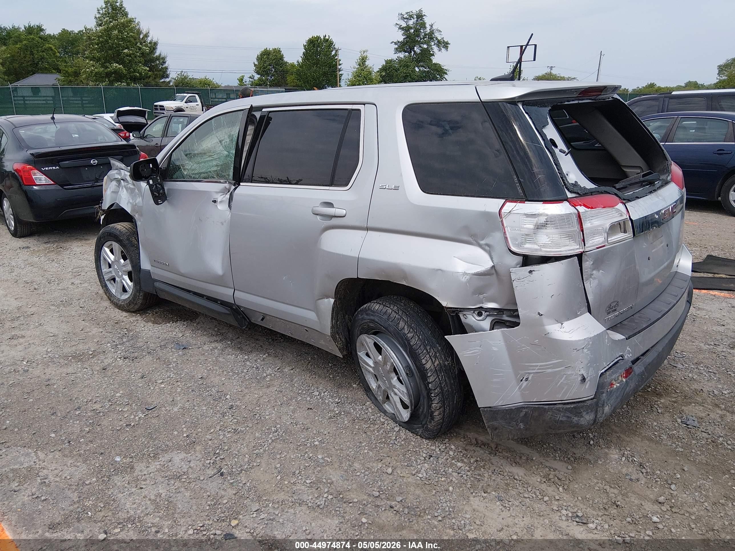2014 Gmc Terrain Sle-1 Silver vin: 2GKFLVEKXE6342017