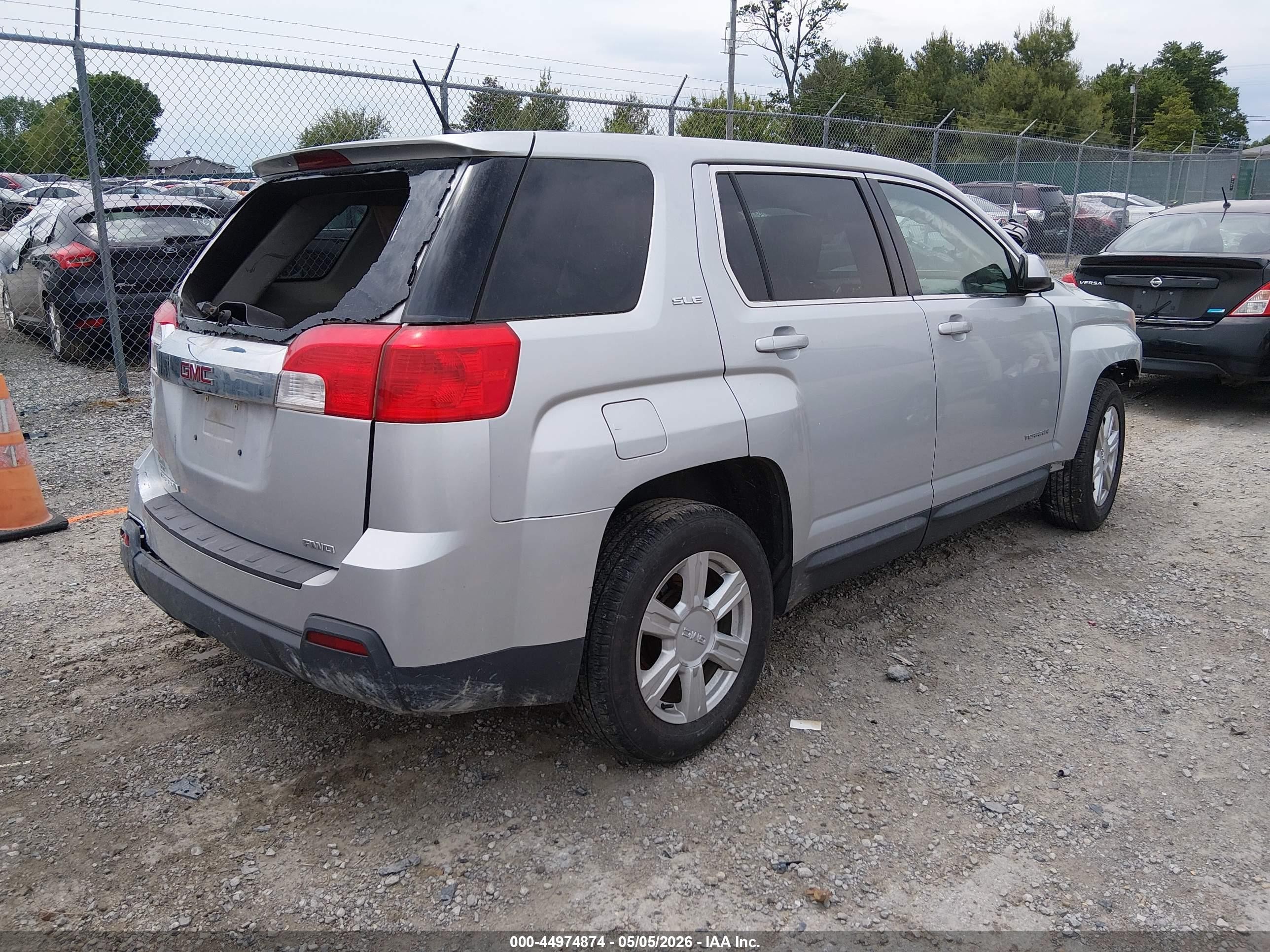 2014 Gmc Terrain Sle-1 Silver vin: 2GKFLVEKXE6342017