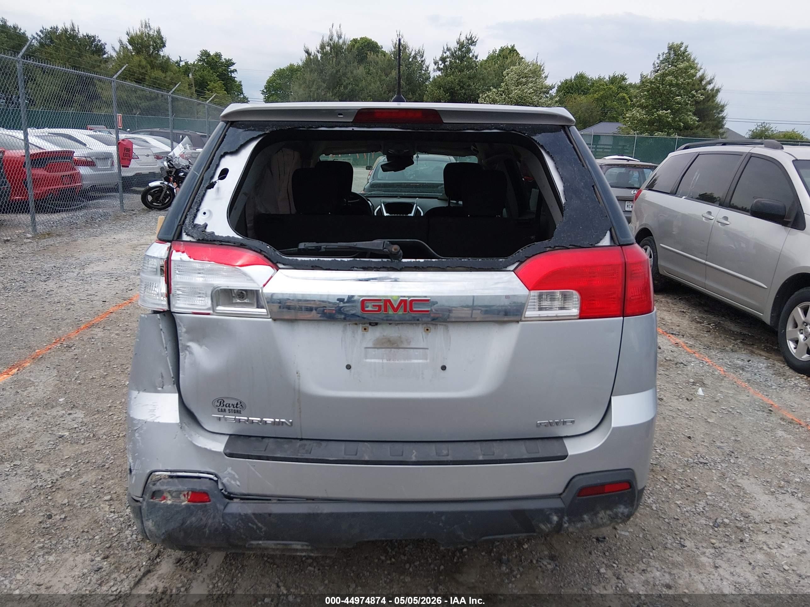 2014 Gmc Terrain Sle-1 Silver vin: 2GKFLVEKXE6342017