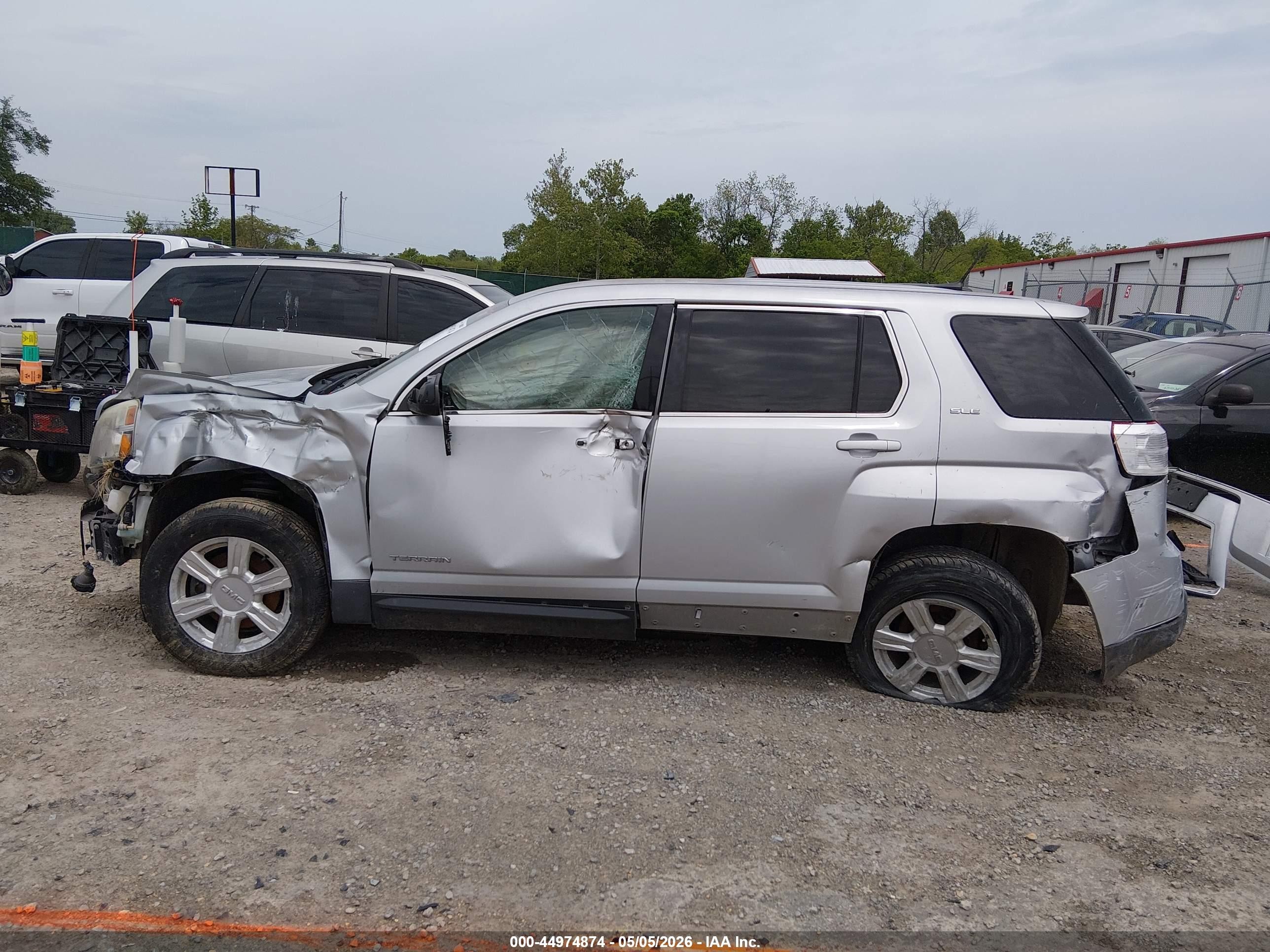 2014 Gmc Terrain Sle-1 Silver vin: 2GKFLVEKXE6342017