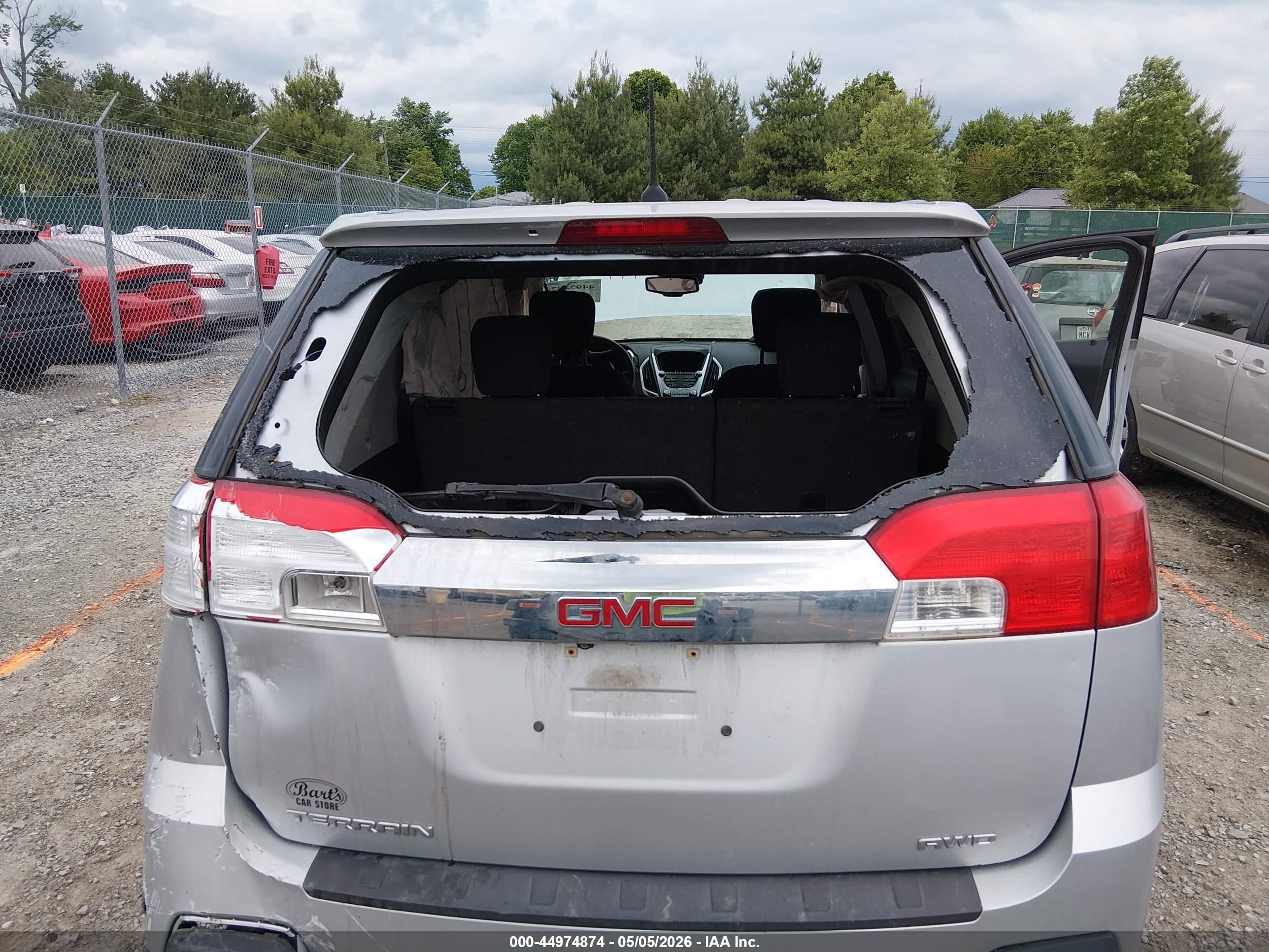 2014 Gmc Terrain Sle-1 Silver vin: 2GKFLVEKXE6342017