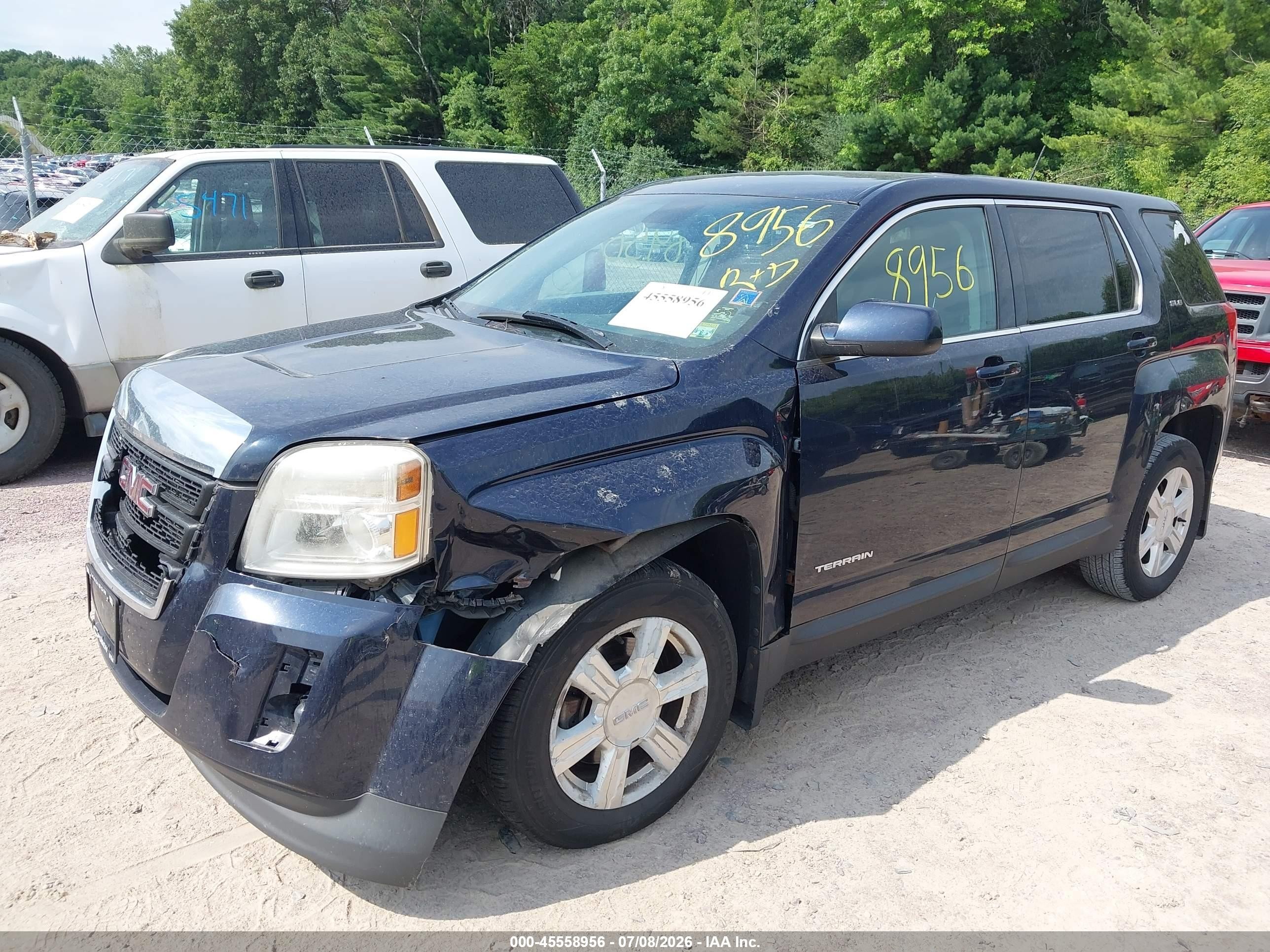 2015 Gmc Terrain Sle-1 Синий vin: 2GKFLVEKXF6127626