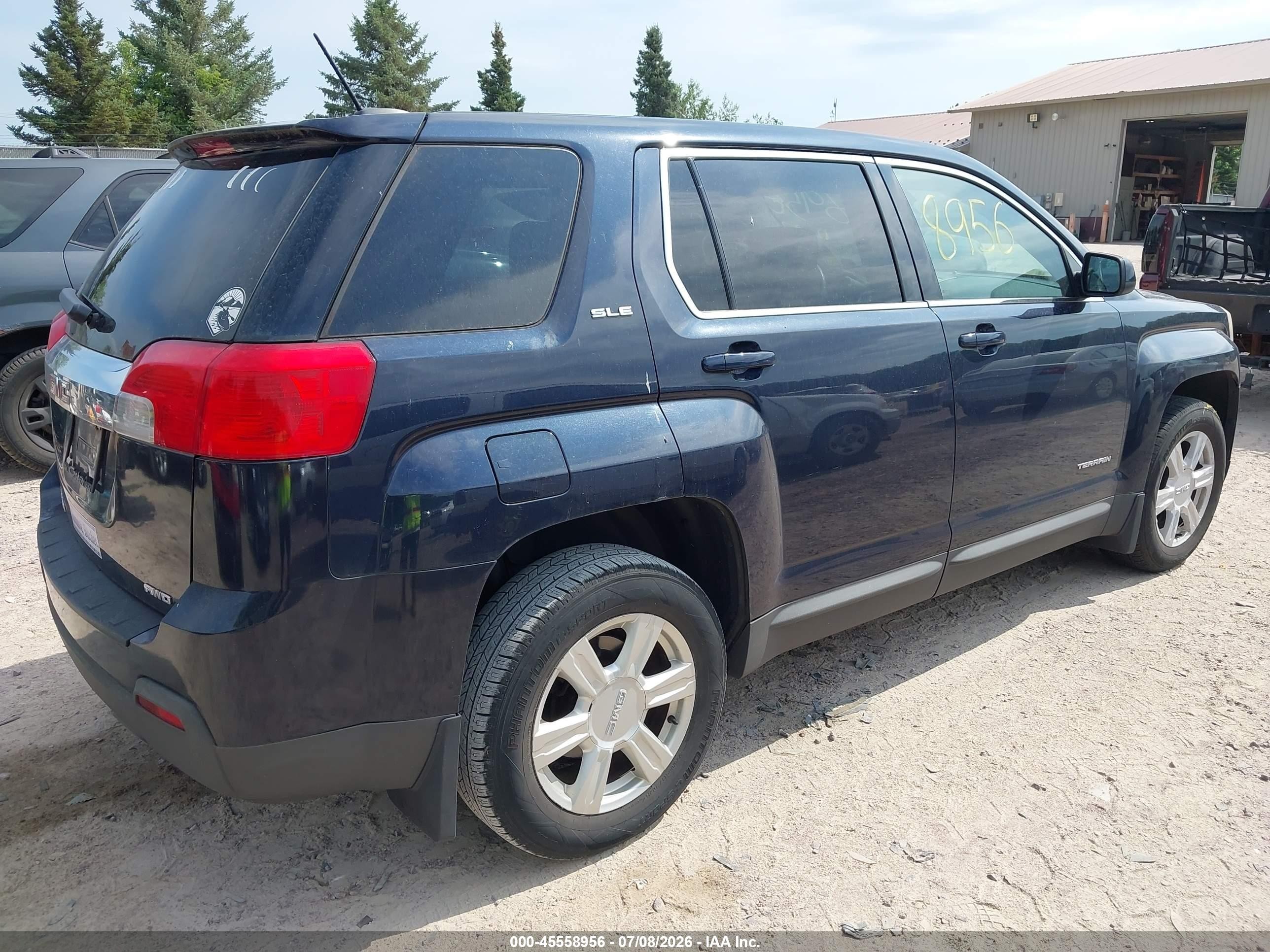 2015 Gmc Terrain Sle-1 Синий vin: 2GKFLVEKXF6127626