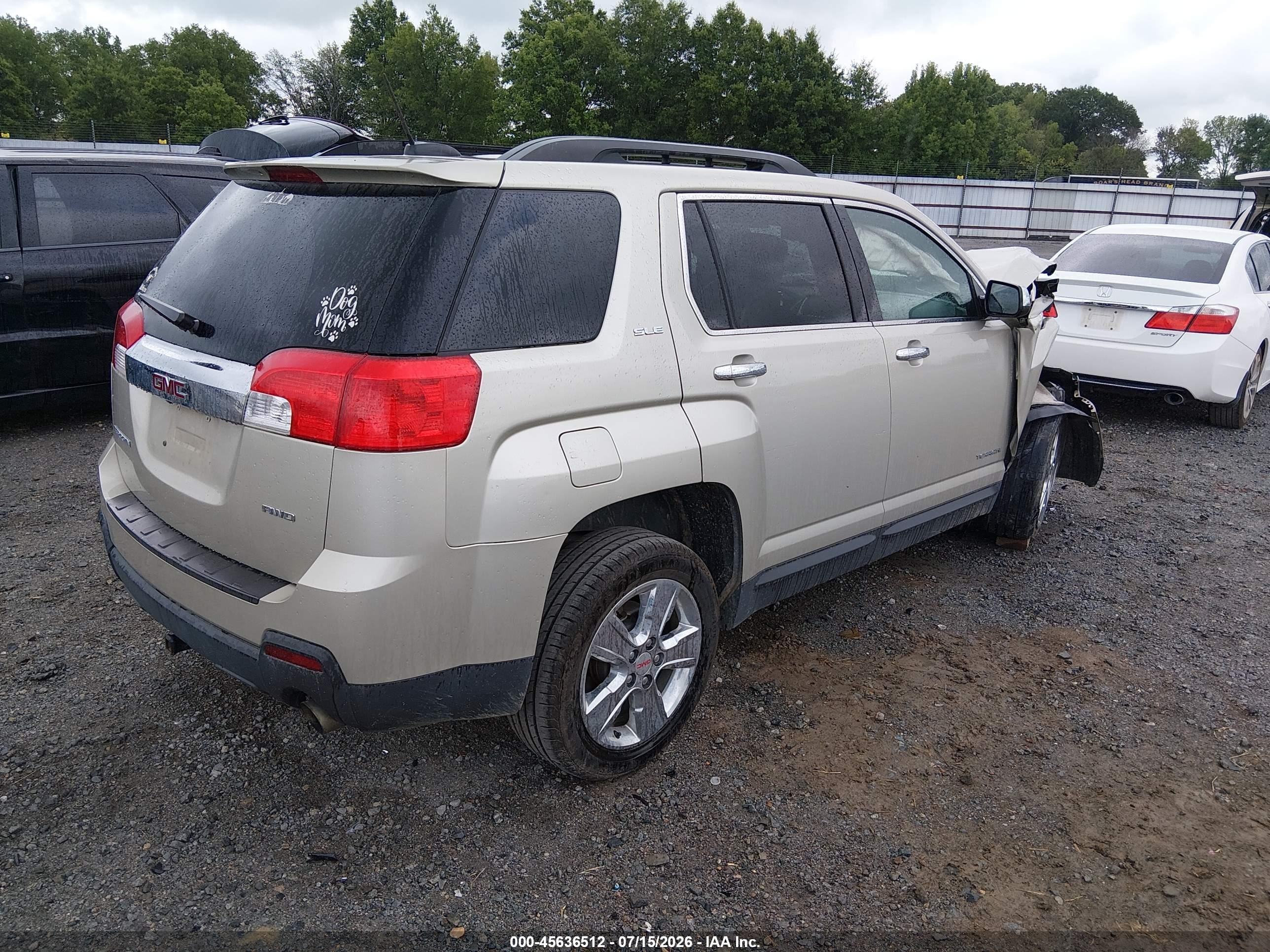 2015 Gmc Terrain Sle-2 Champagne vin: 2GKFLWE31F6412312