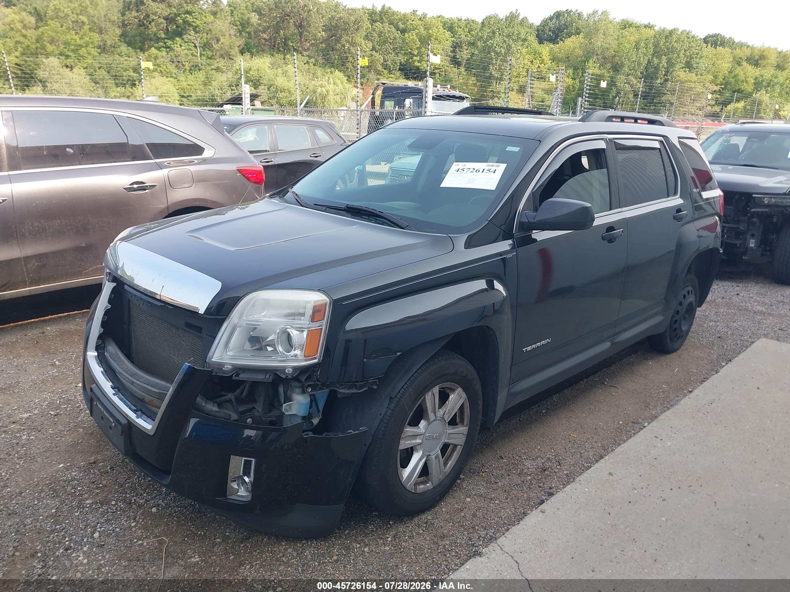 2015 Gmc Terrain Sle-2 Black vin: 2GKFLWE31F6415548