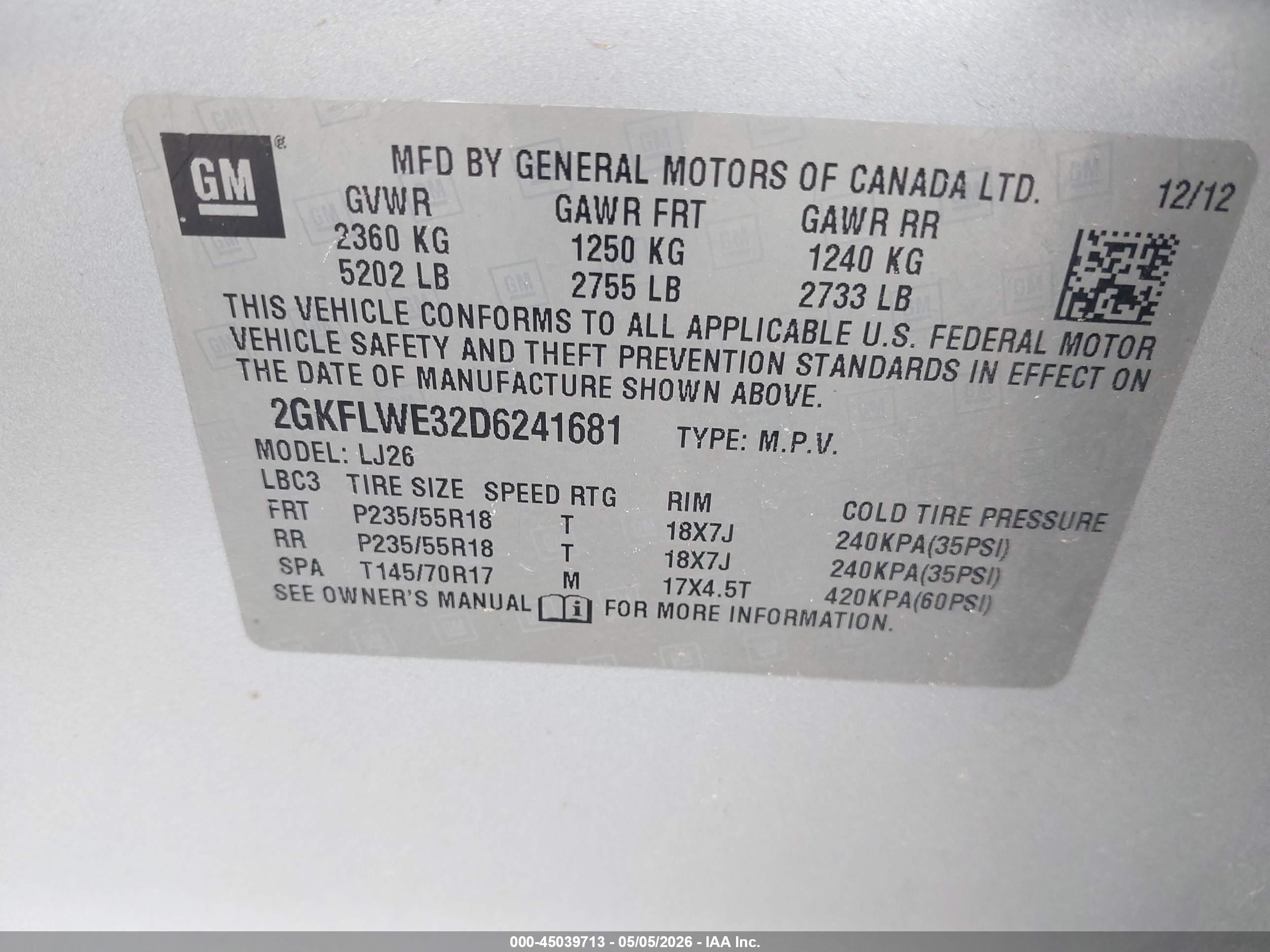 2013 Gmc Terrain Slt-2 Silver vin: 2GKFLWE32D6241681