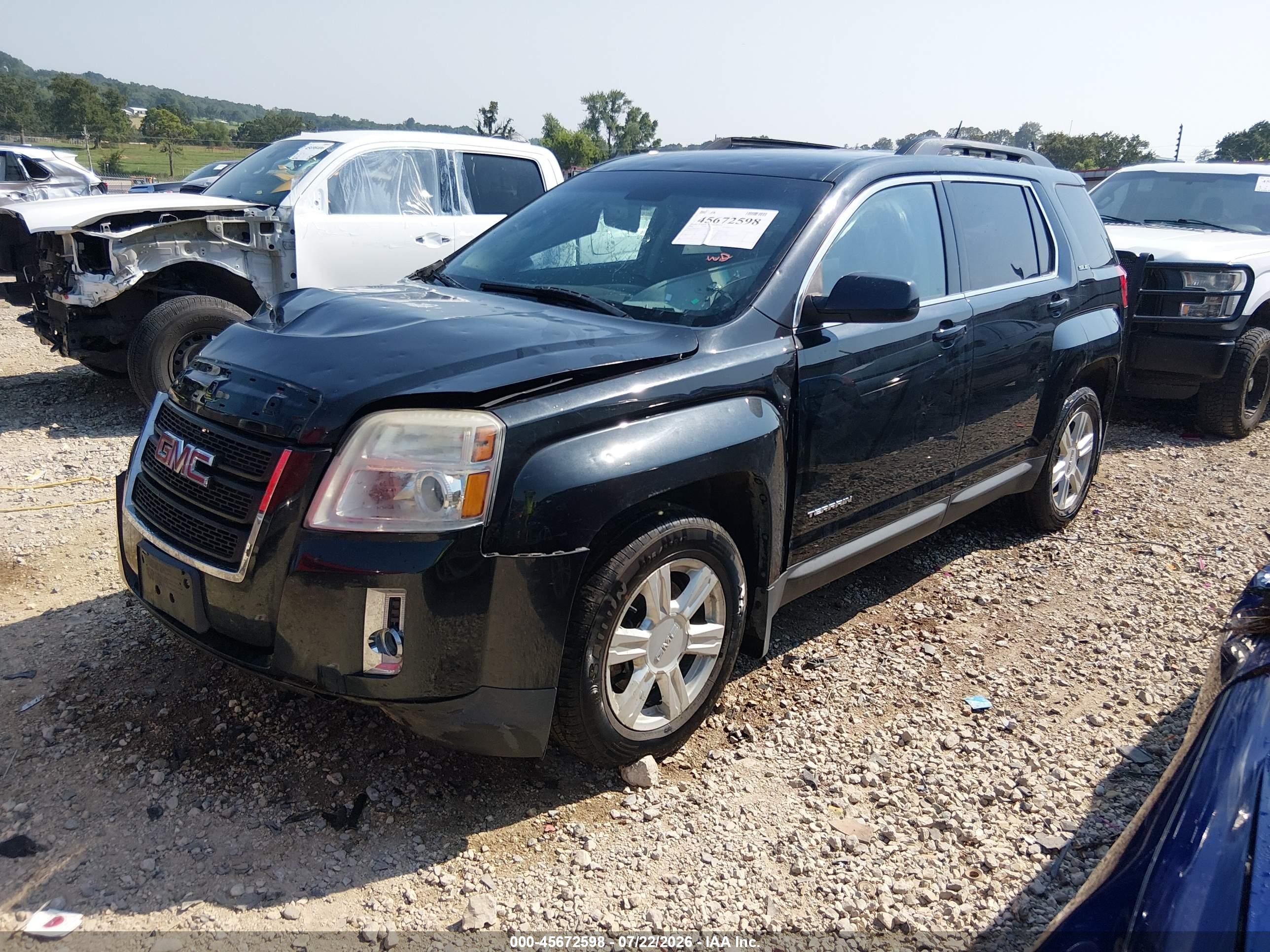 2015 Gmc Terrain Sle-2 Black vin: 2GKFLWE33F6135047