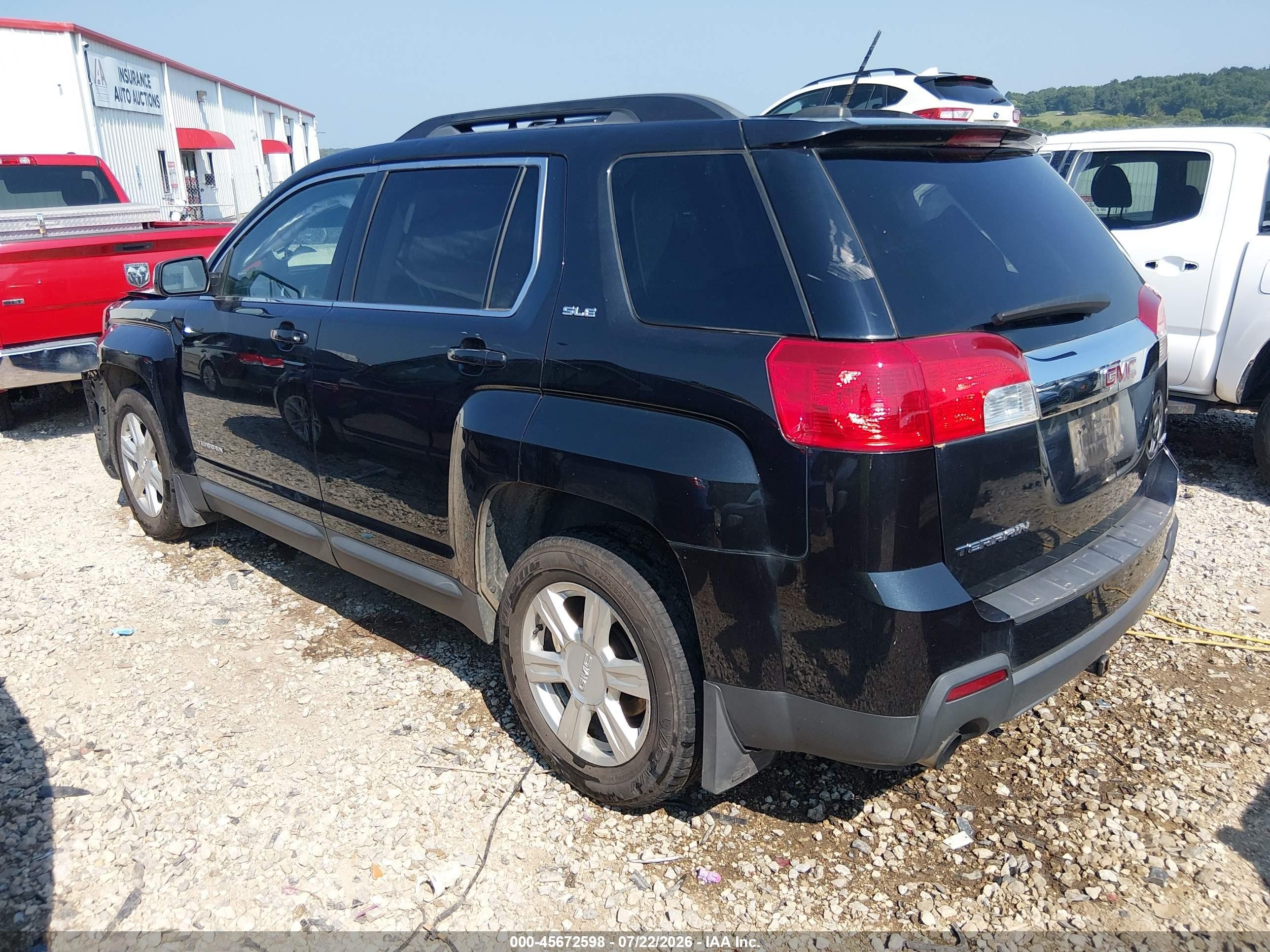 2015 Gmc Terrain Sle-2 Black vin: 2GKFLWE33F6135047