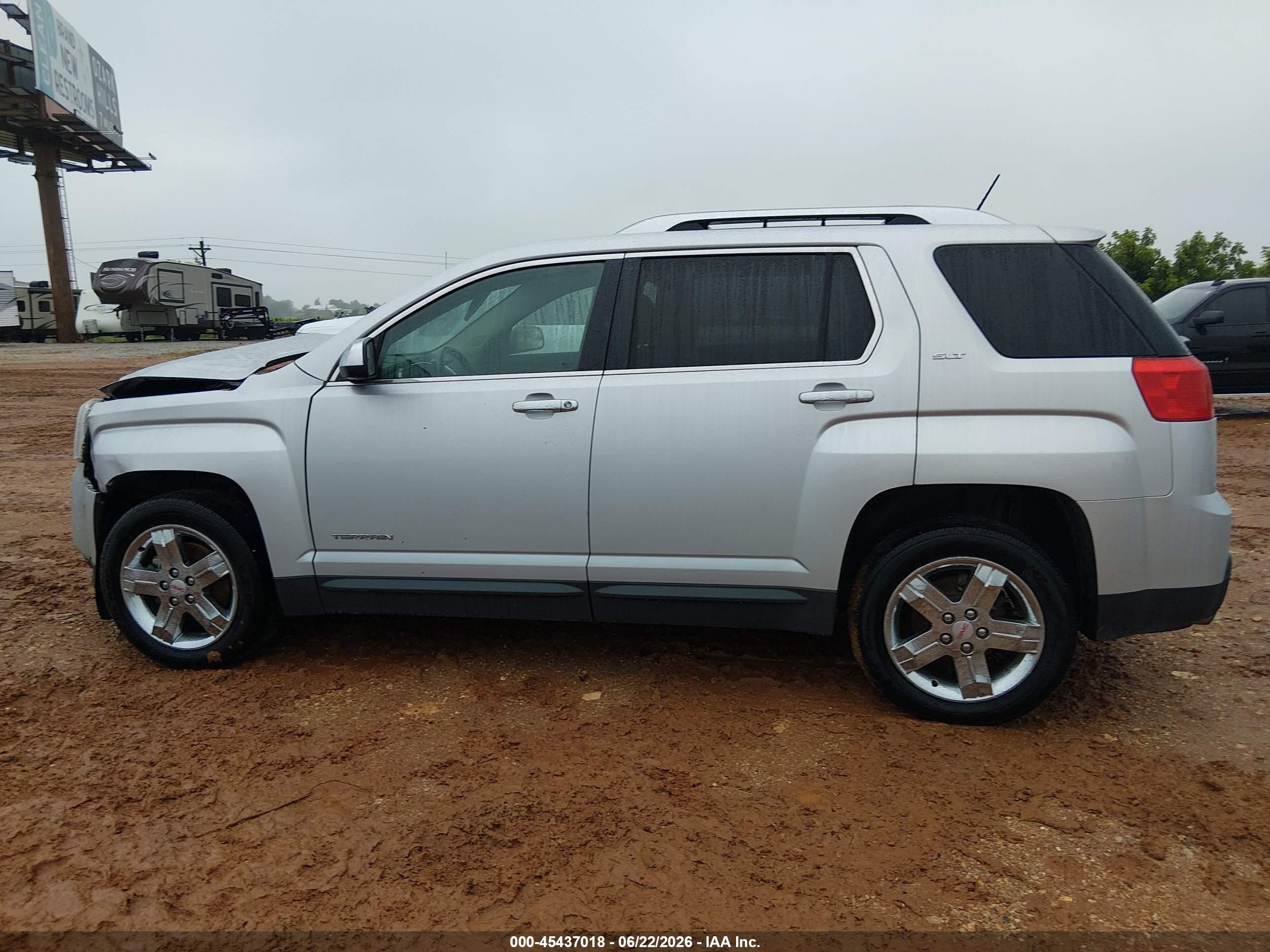 2013 Gmc Terrain Slt-2 Silver vin: 2GKFLWE34D6225272