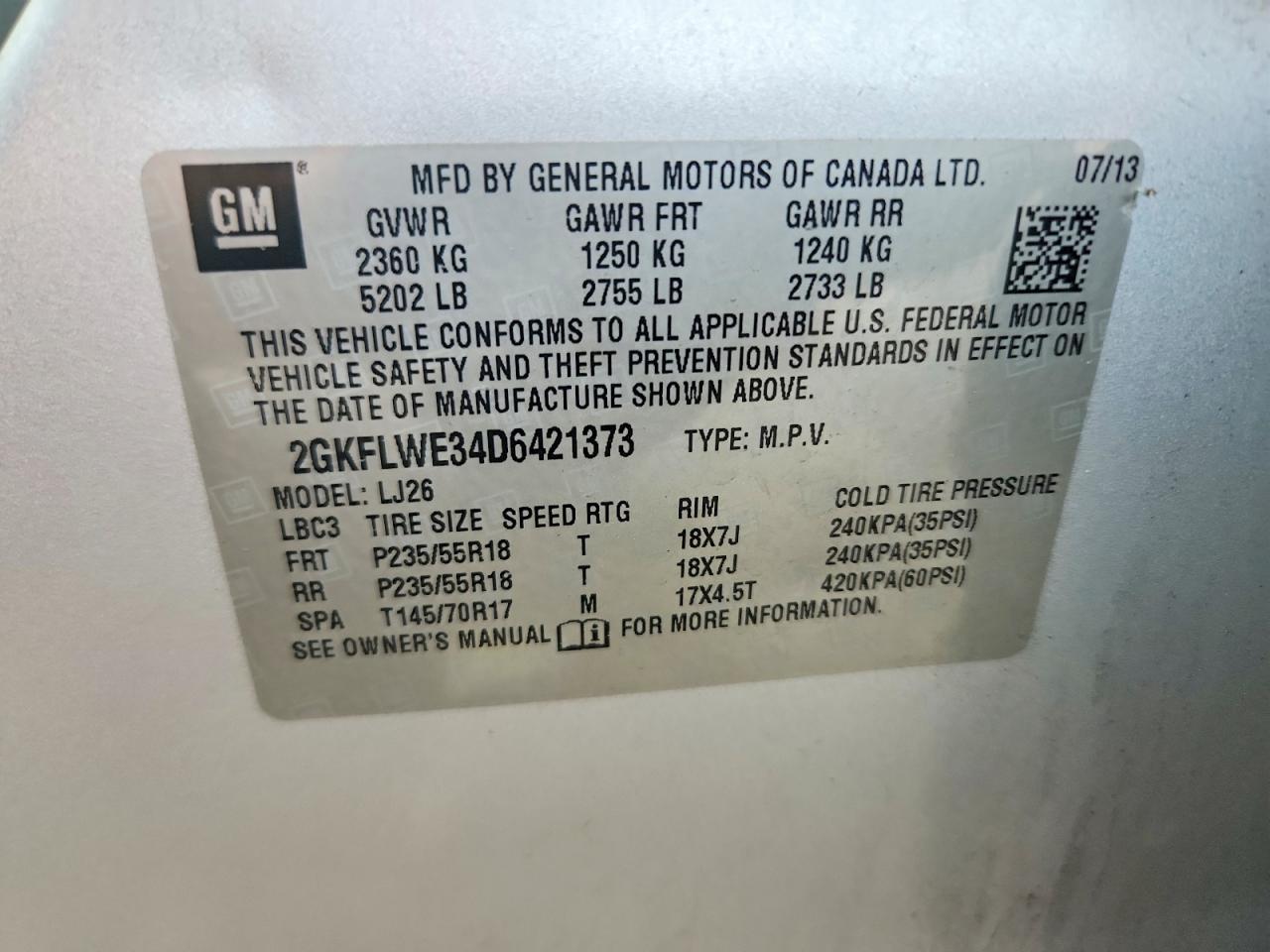 2013 Gmc Terrain Slt Silver vin: 2GKFLWE34D6421373