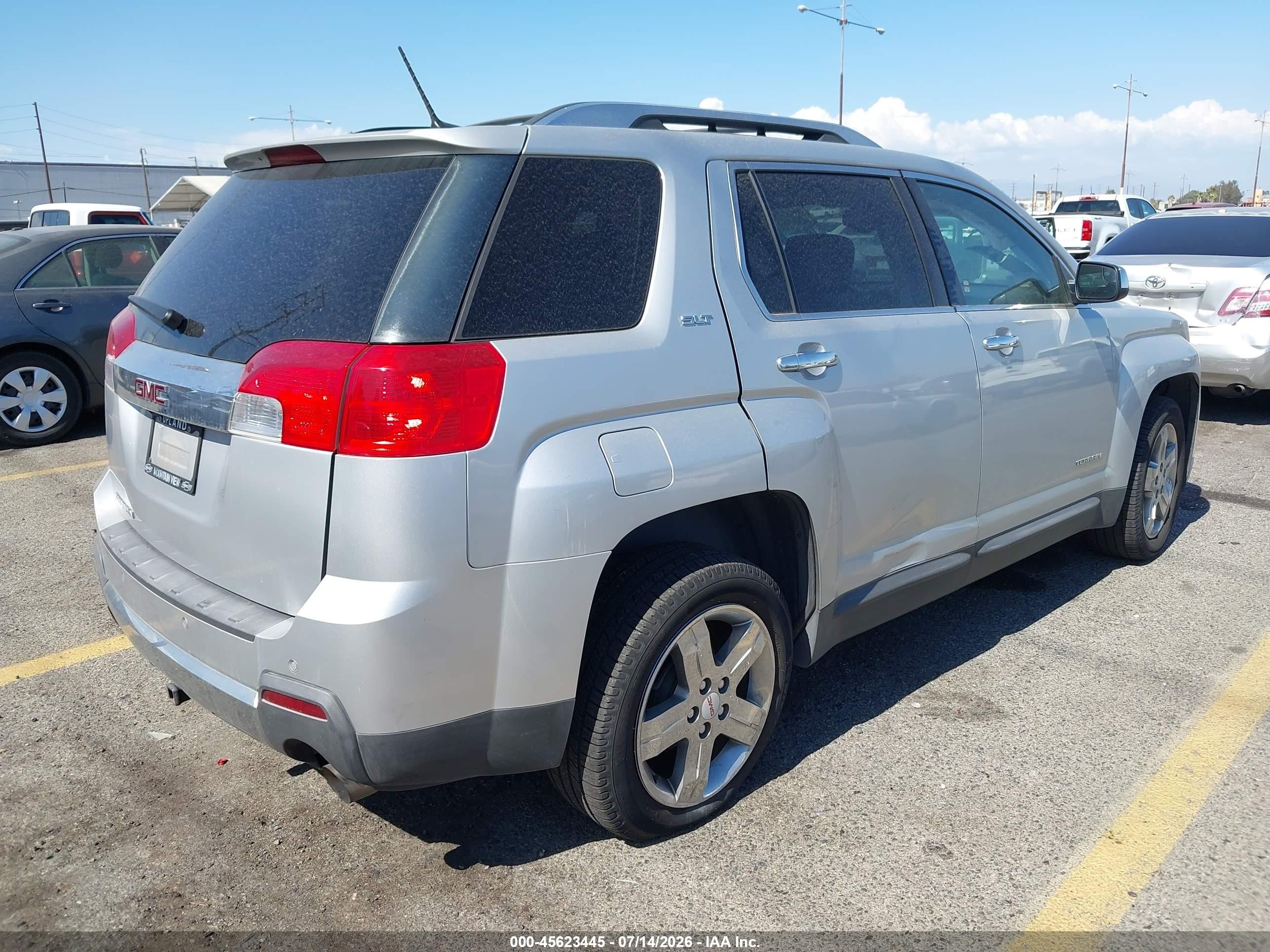 2013 Gmc Terrain Slt-2 Серый vin: 2GKFLWE36D6172171