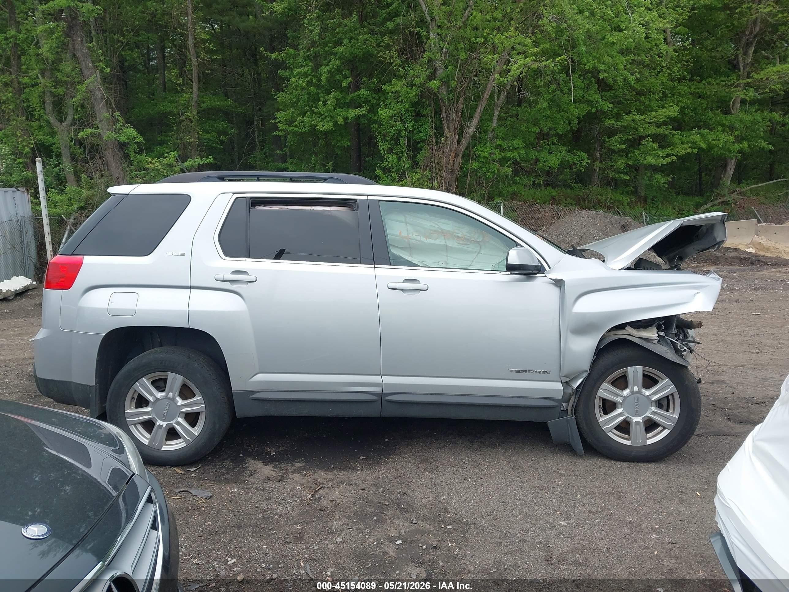 2014 Gmc Terrain Sle-2 Silver vin: 2GKFLWE36E6199193