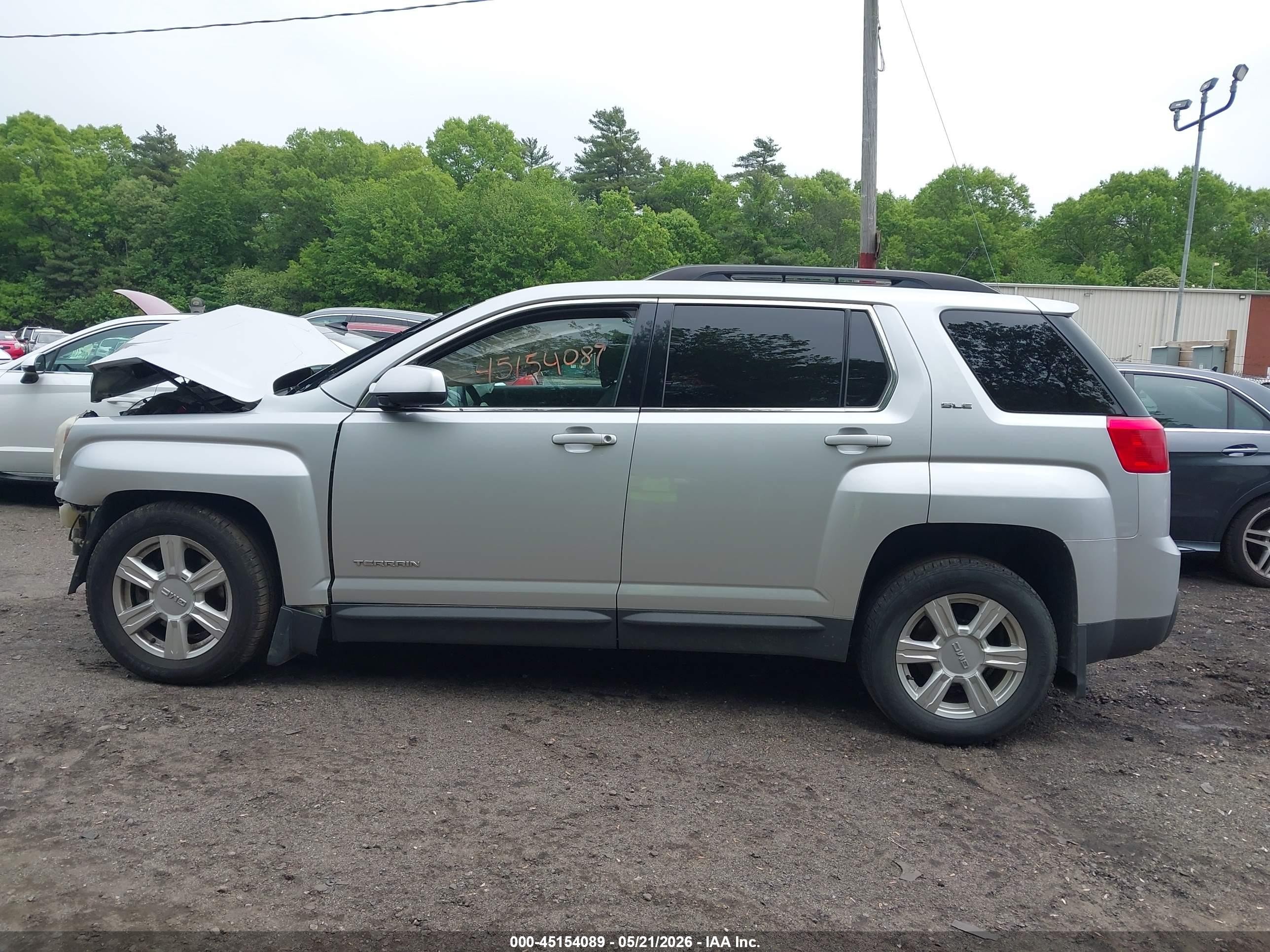 2014 Gmc Terrain Sle-2 Silver vin: 2GKFLWE36E6199193