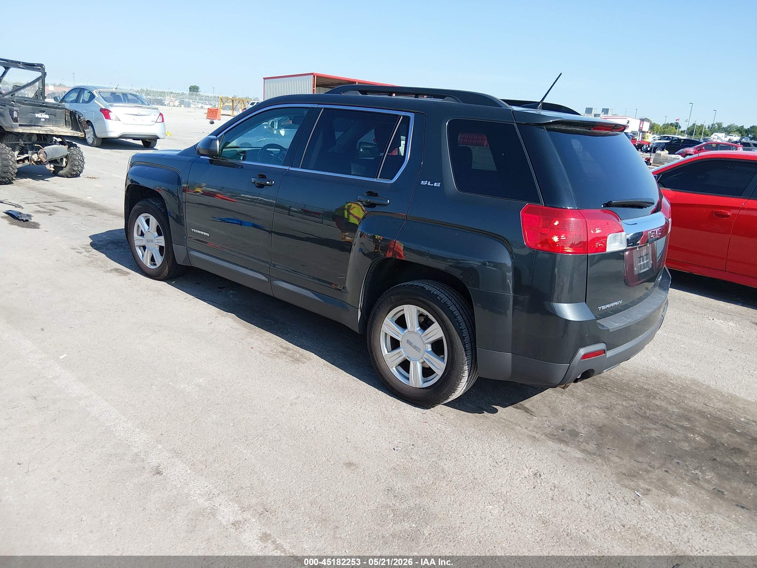 2014 Gmc Terrain Sle-2 Black vin: 2GKFLWE36E6202562