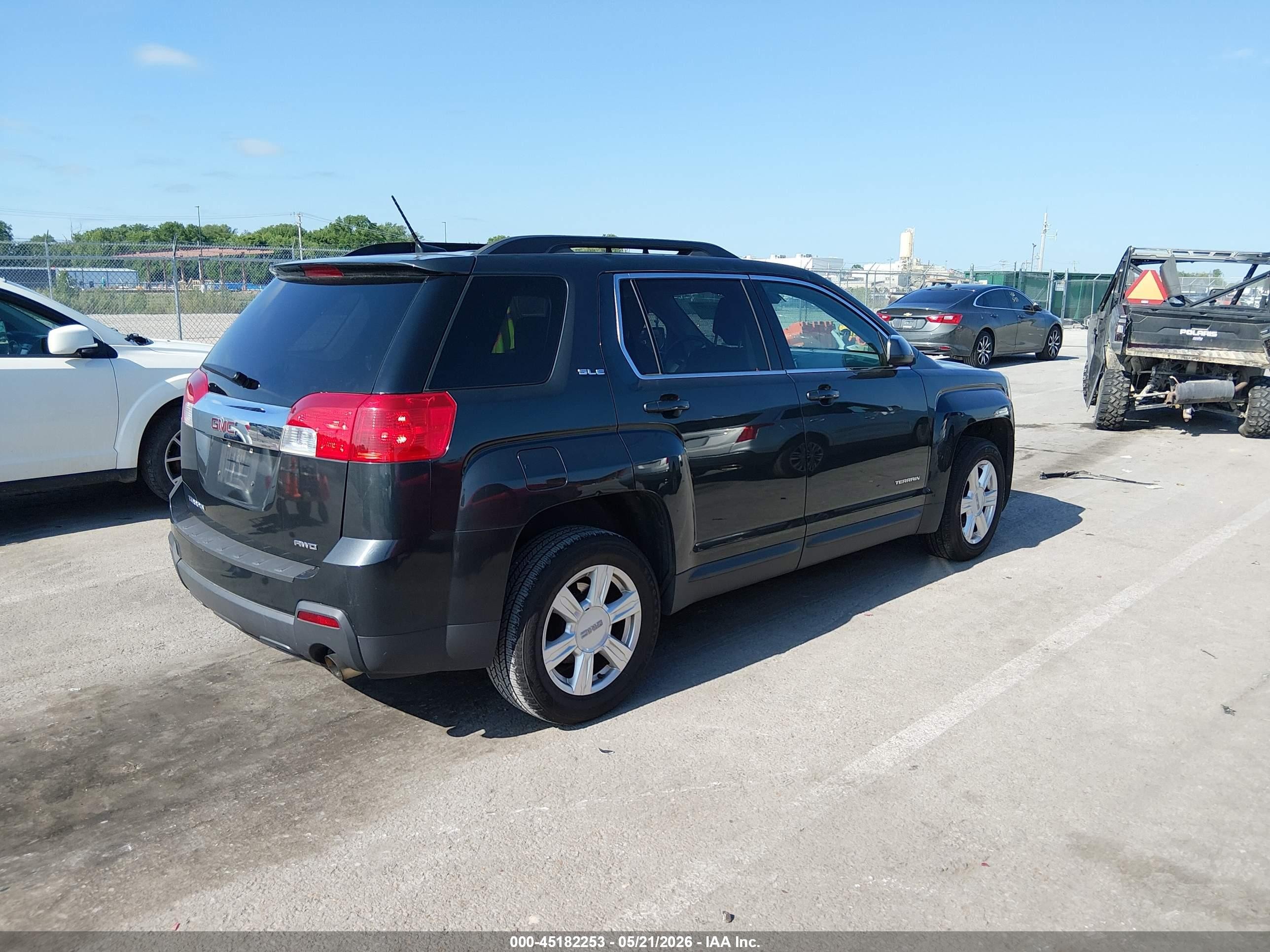 2014 Gmc Terrain Sle-2 Black vin: 2GKFLWE36E6202562
