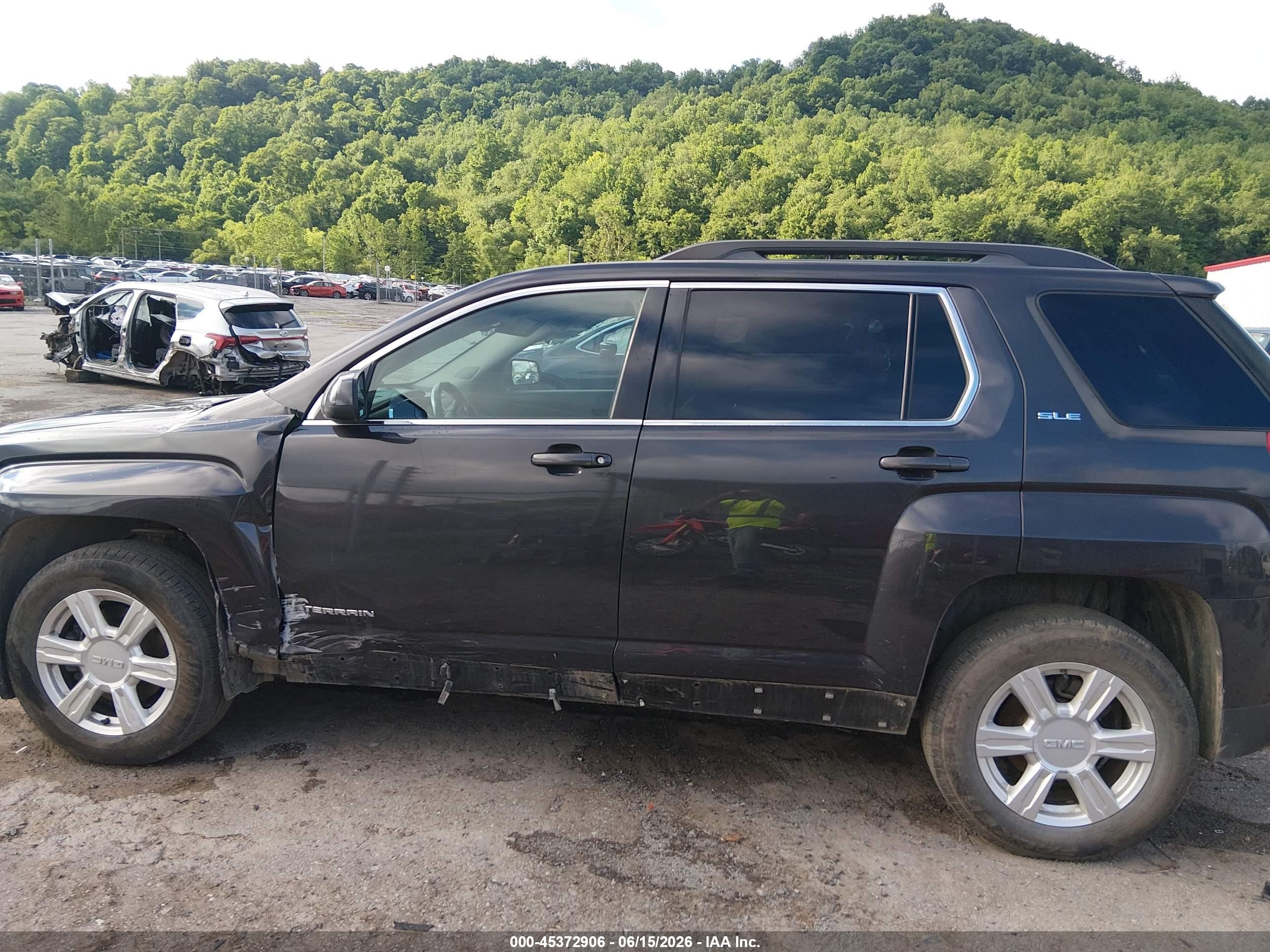 2014 Gmc Terrain Sle-2 Gray vin: 2GKFLWE36E6370069