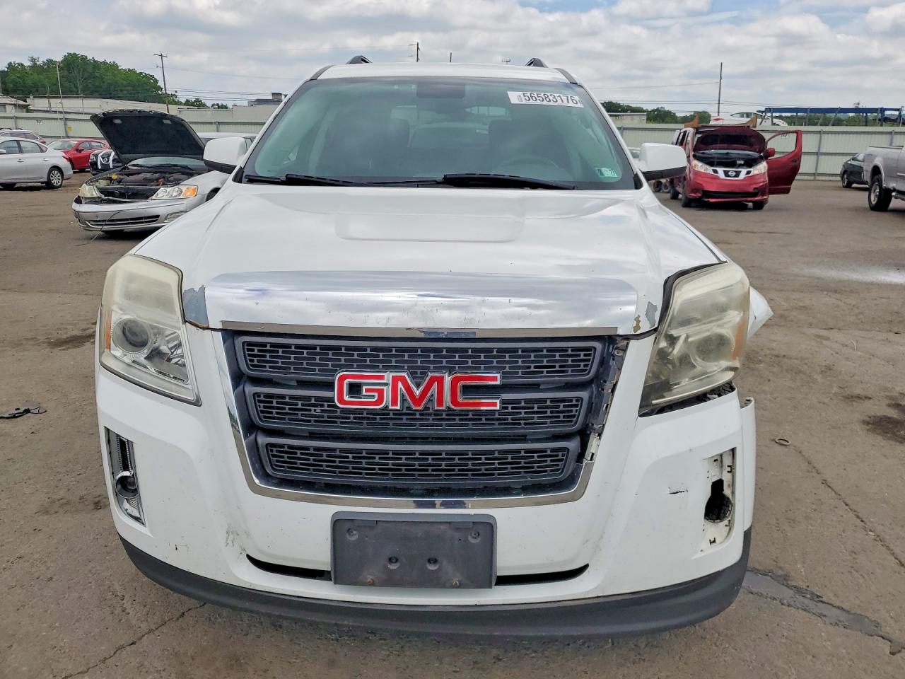 2014 Gmc Terrain Sle White vin: 2GKFLWE39E6345053