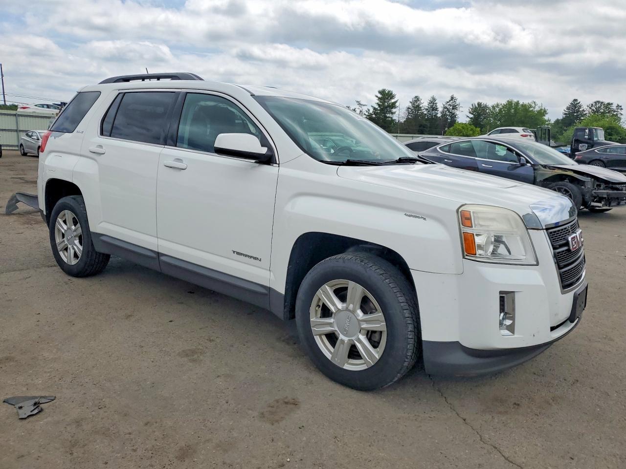 2014 Gmc Terrain Sle White vin: 2GKFLWE39E6345053