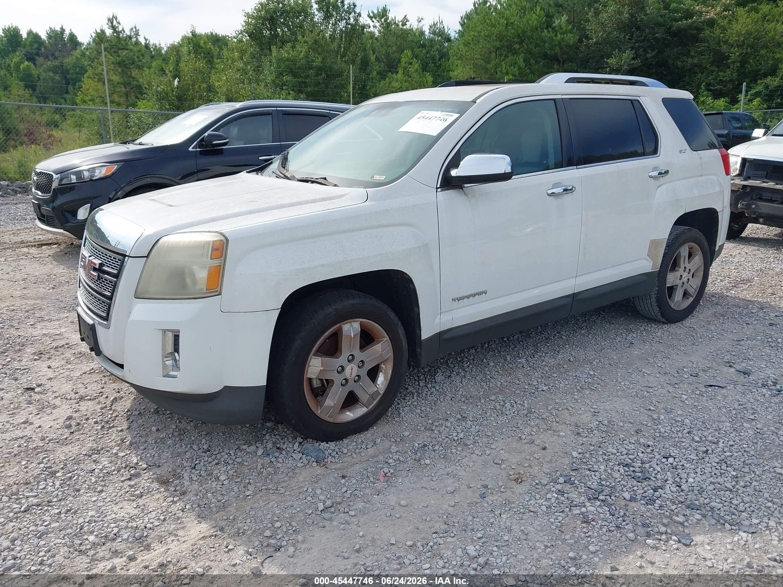 2013 Gmc Terrain Slt-2 White vin: 2GKFLWE3XD6294743
