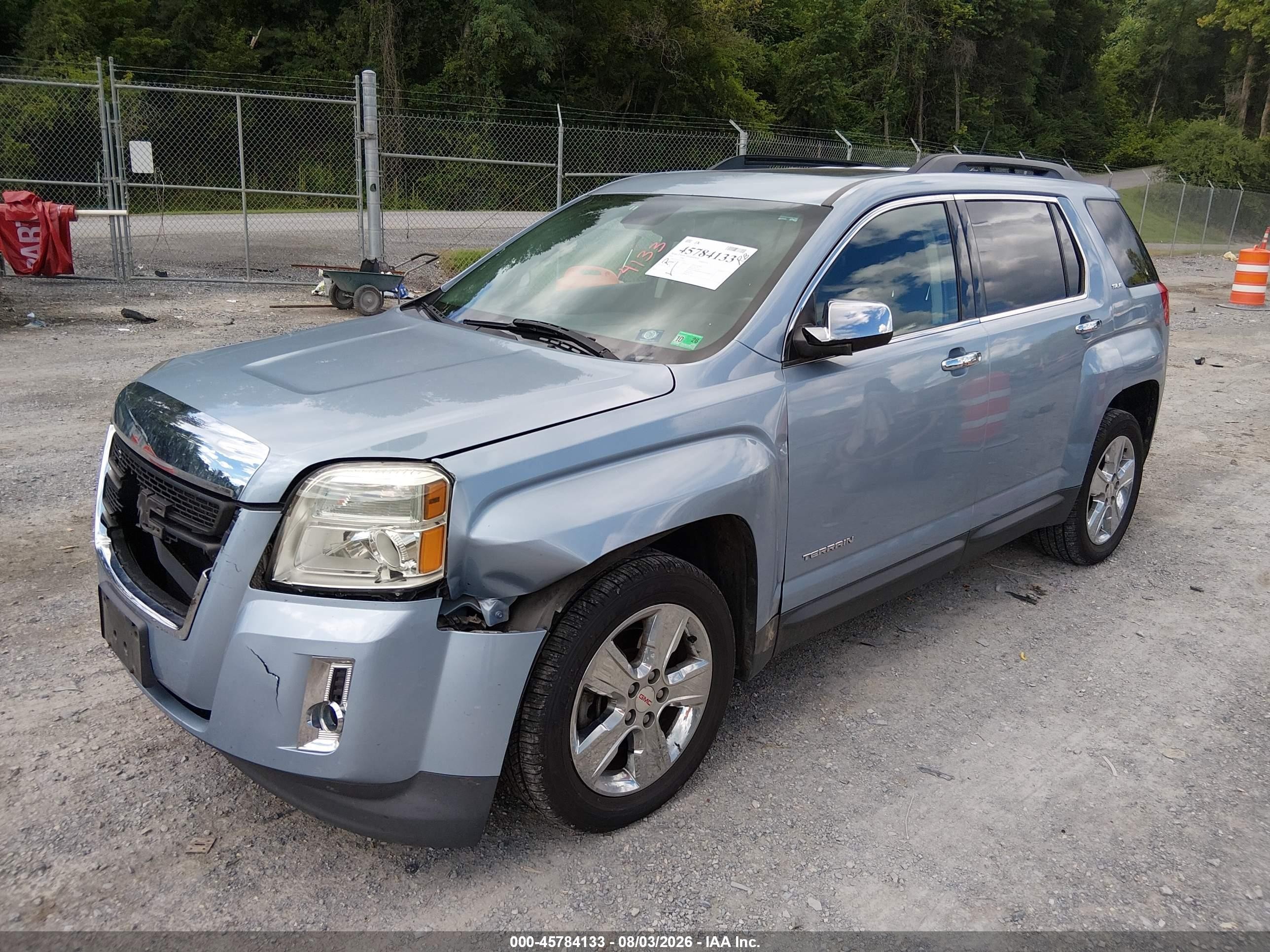 2014 Gmc Terrain Sle-2 Light Blue vin: 2GKFLWE3XE6370107